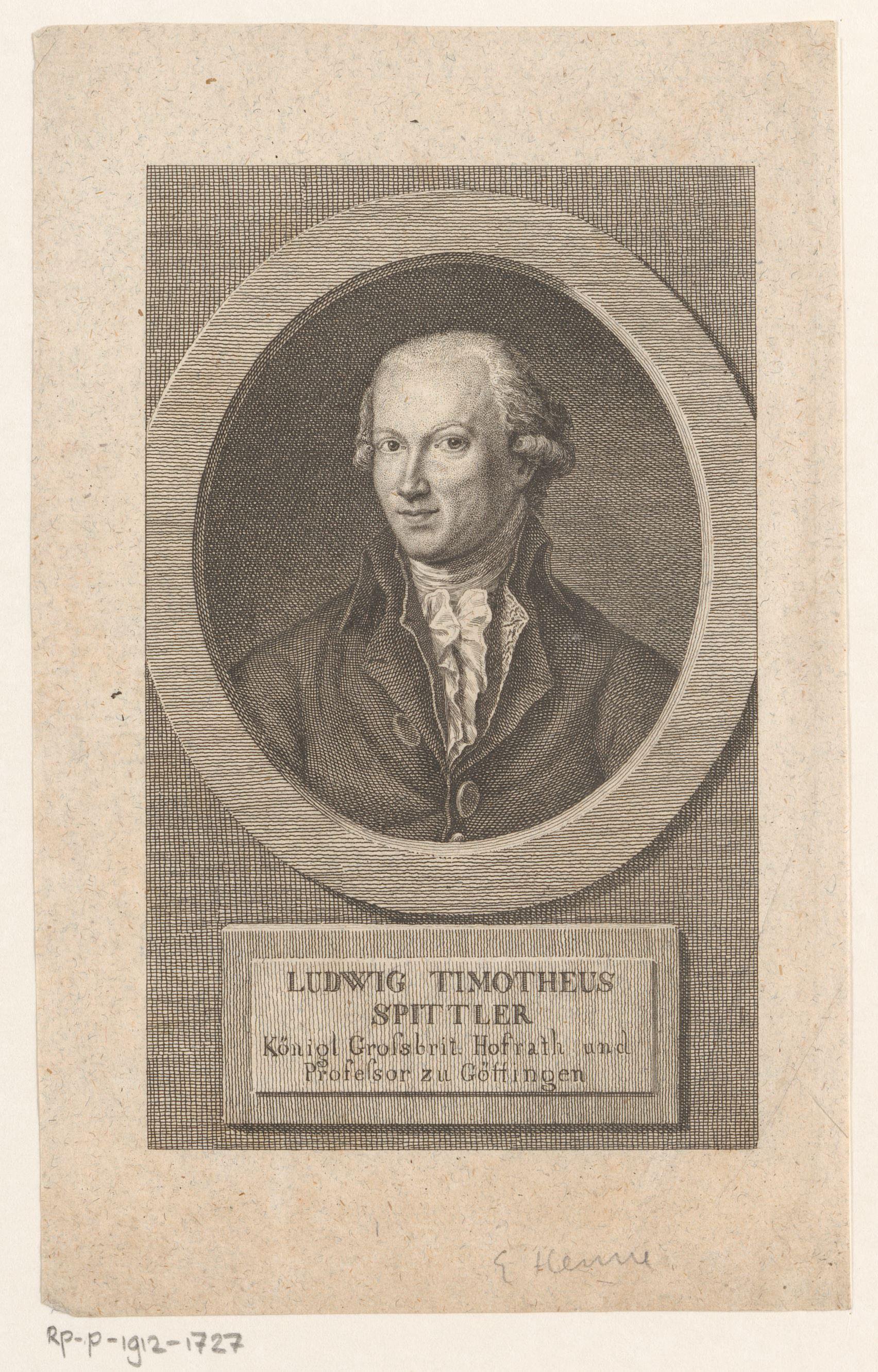 Portret van Ludwig Timotheus Freiherr von Spittler