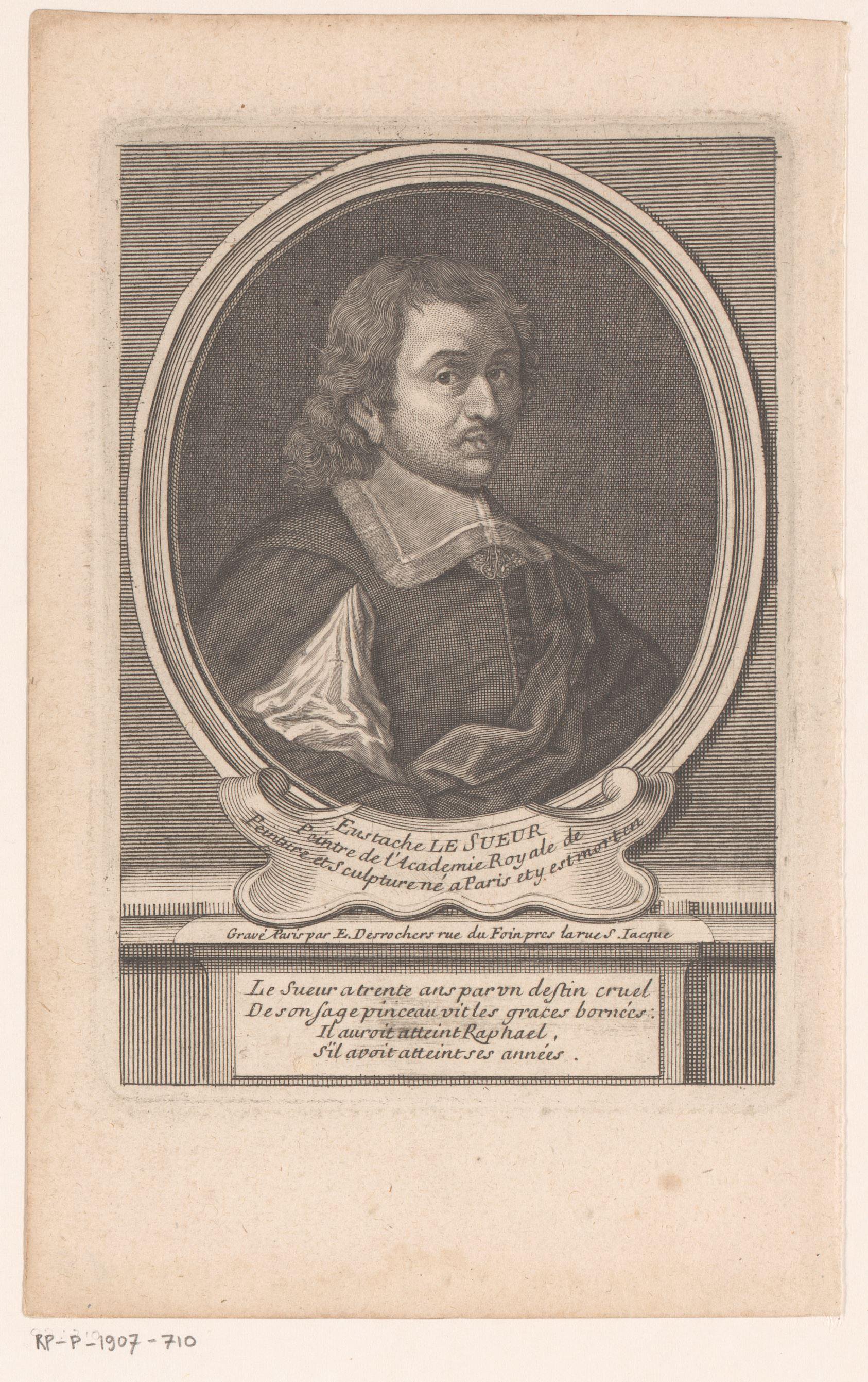 Portret van Eustache Lesueur