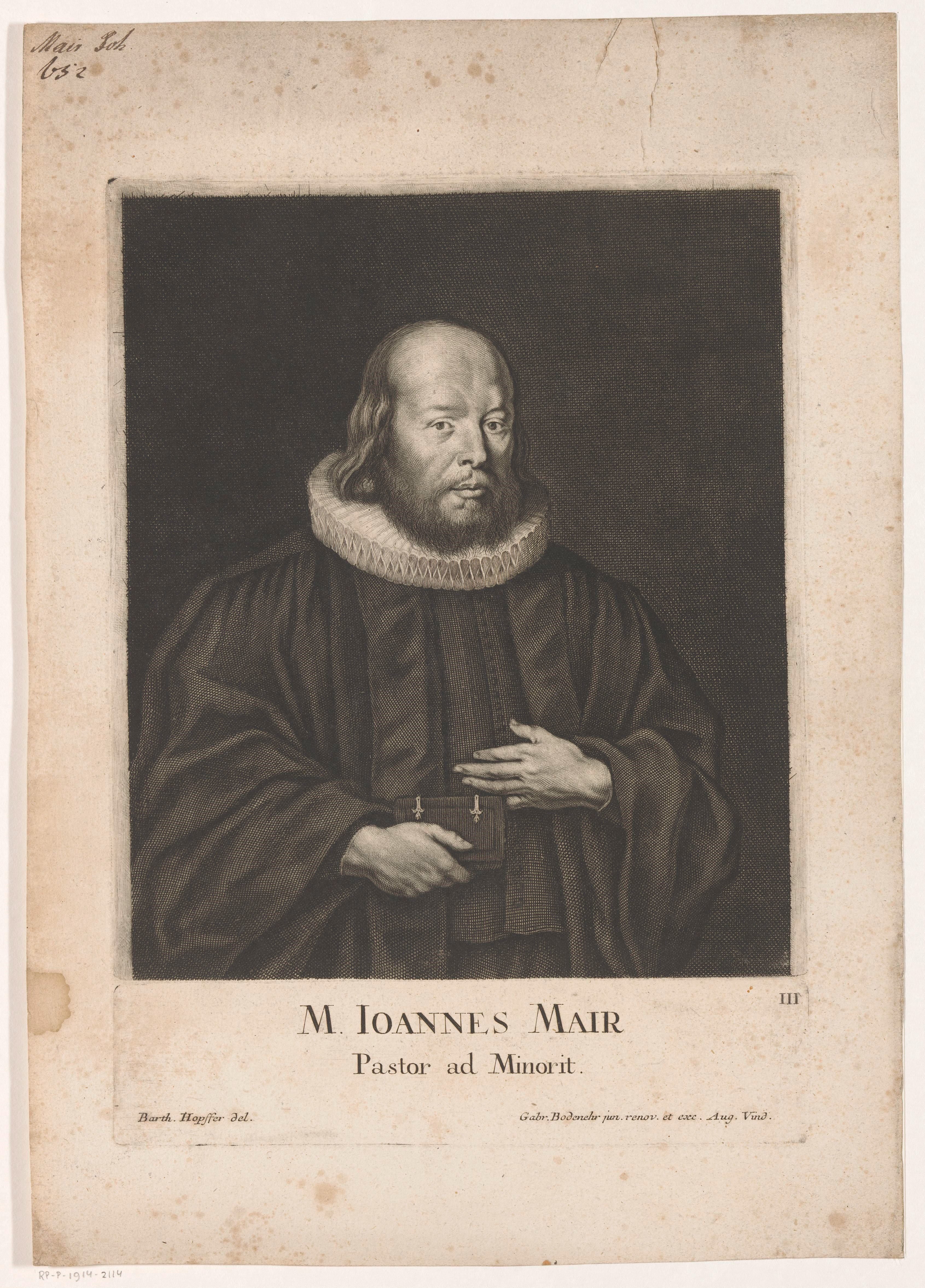 Portret van Johann Mair