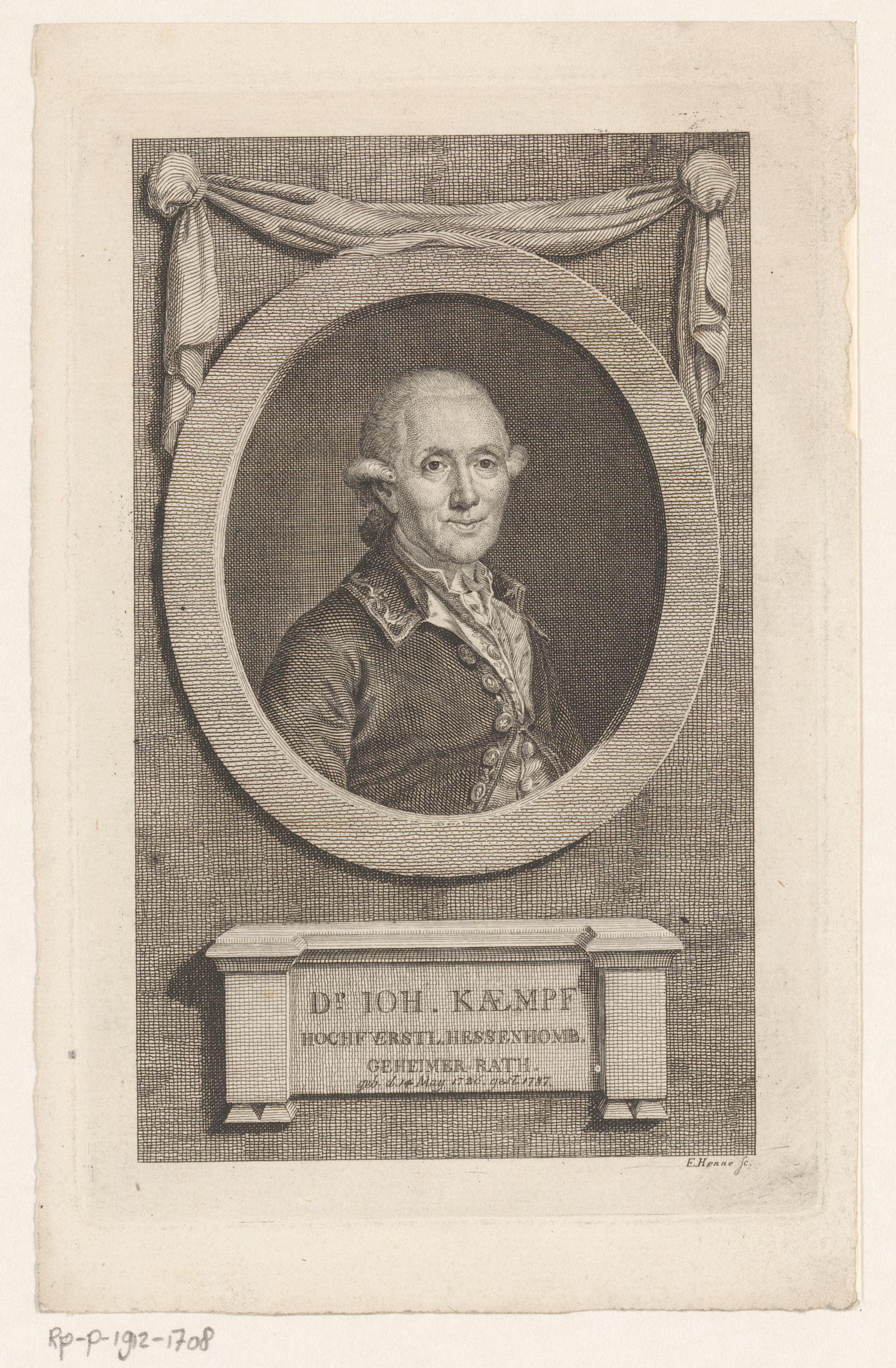 Portret van Johann Kaempf