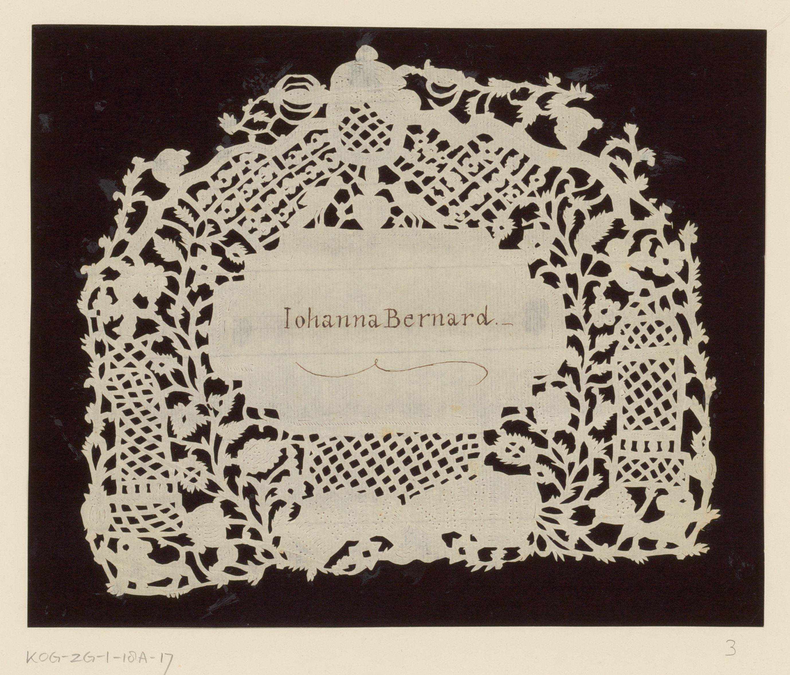 Huwelijksknipsel voor Johanna Bernard