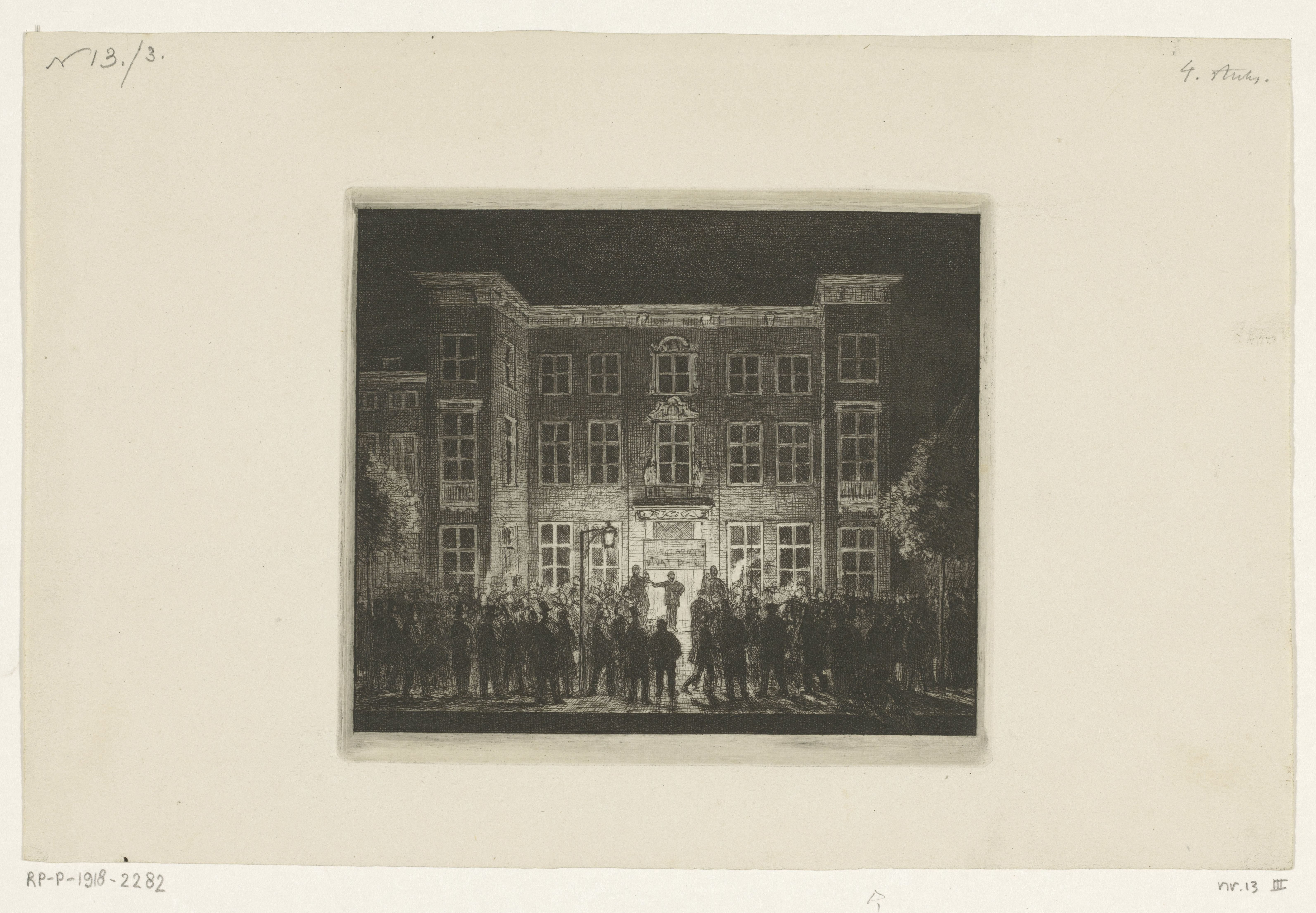 Begrafenis van de Delftsche academie, 30 juni 1864