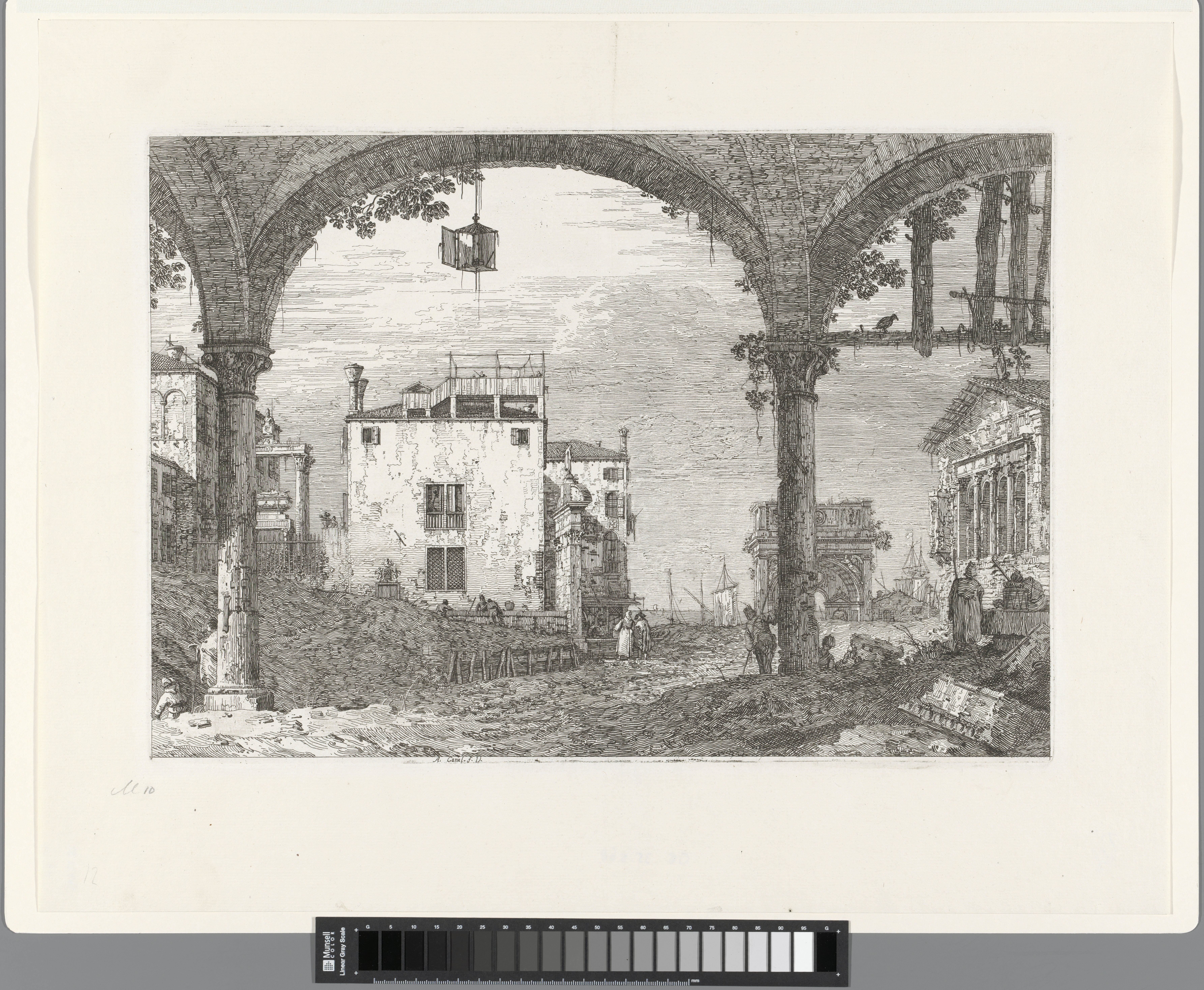 Gallerij met lantaarn