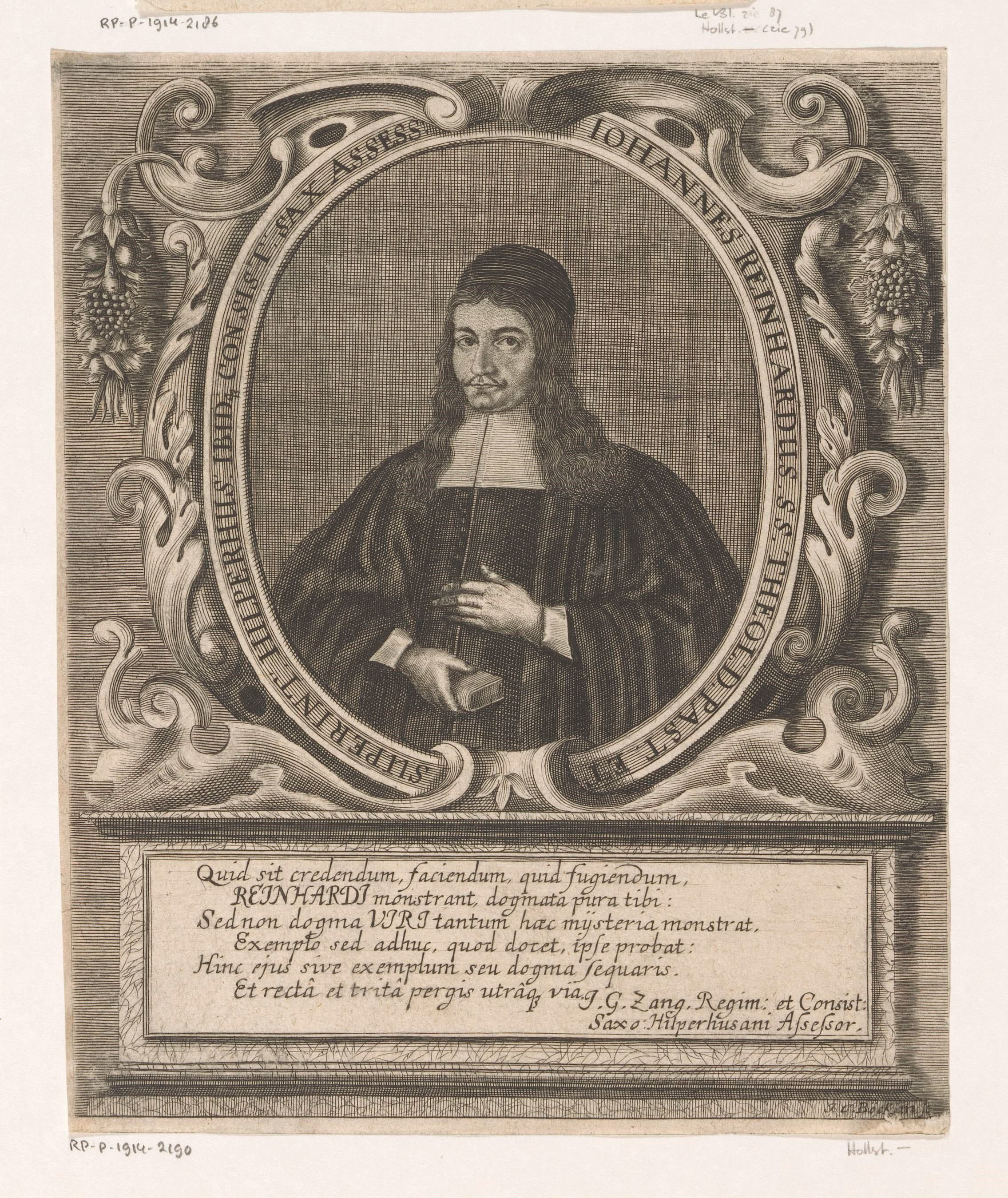 Portret van Johann Reinhard