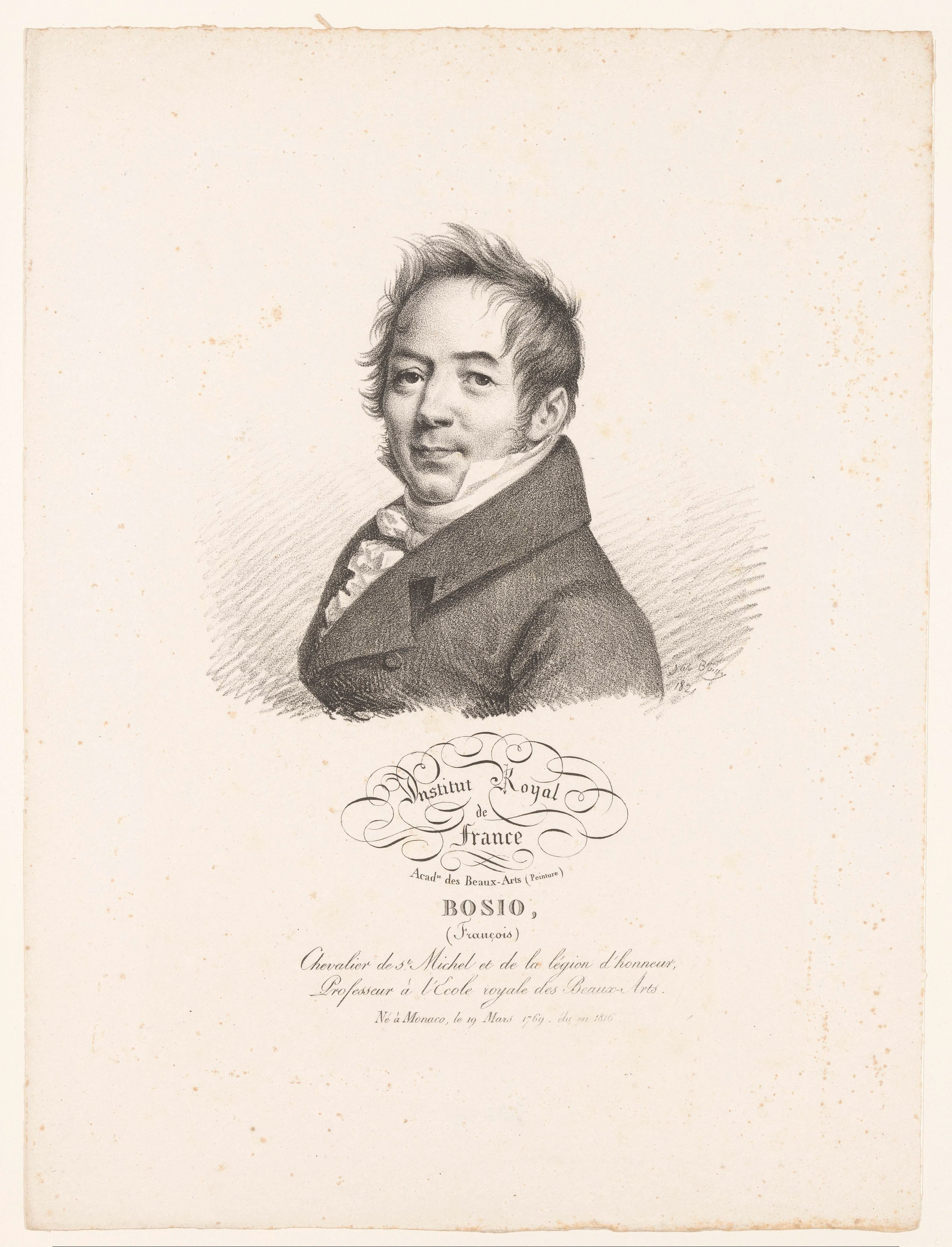 Portret van de kunstenaar François-Joseph Bosio