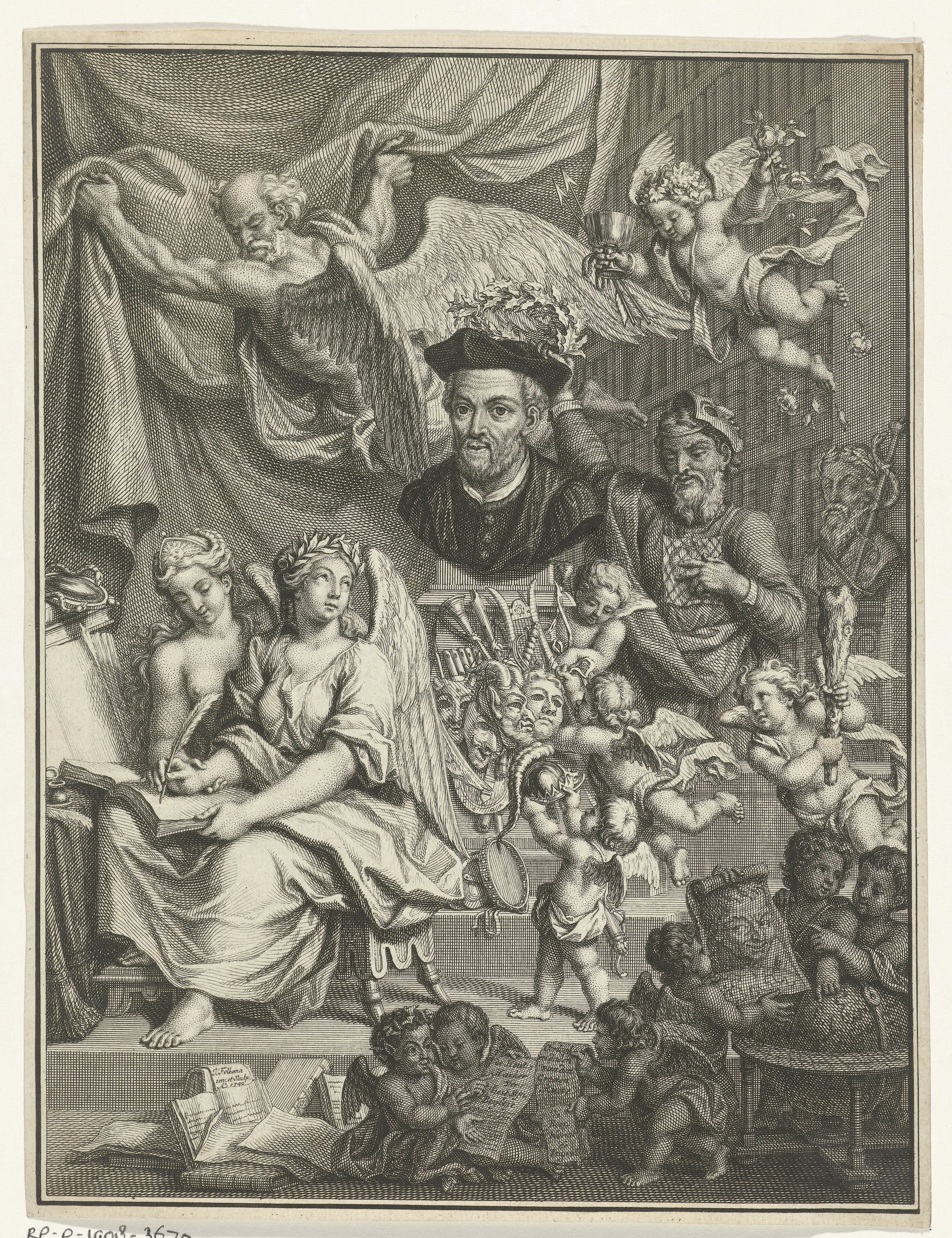 Allegorie op de schrijfkunst van Rabelais