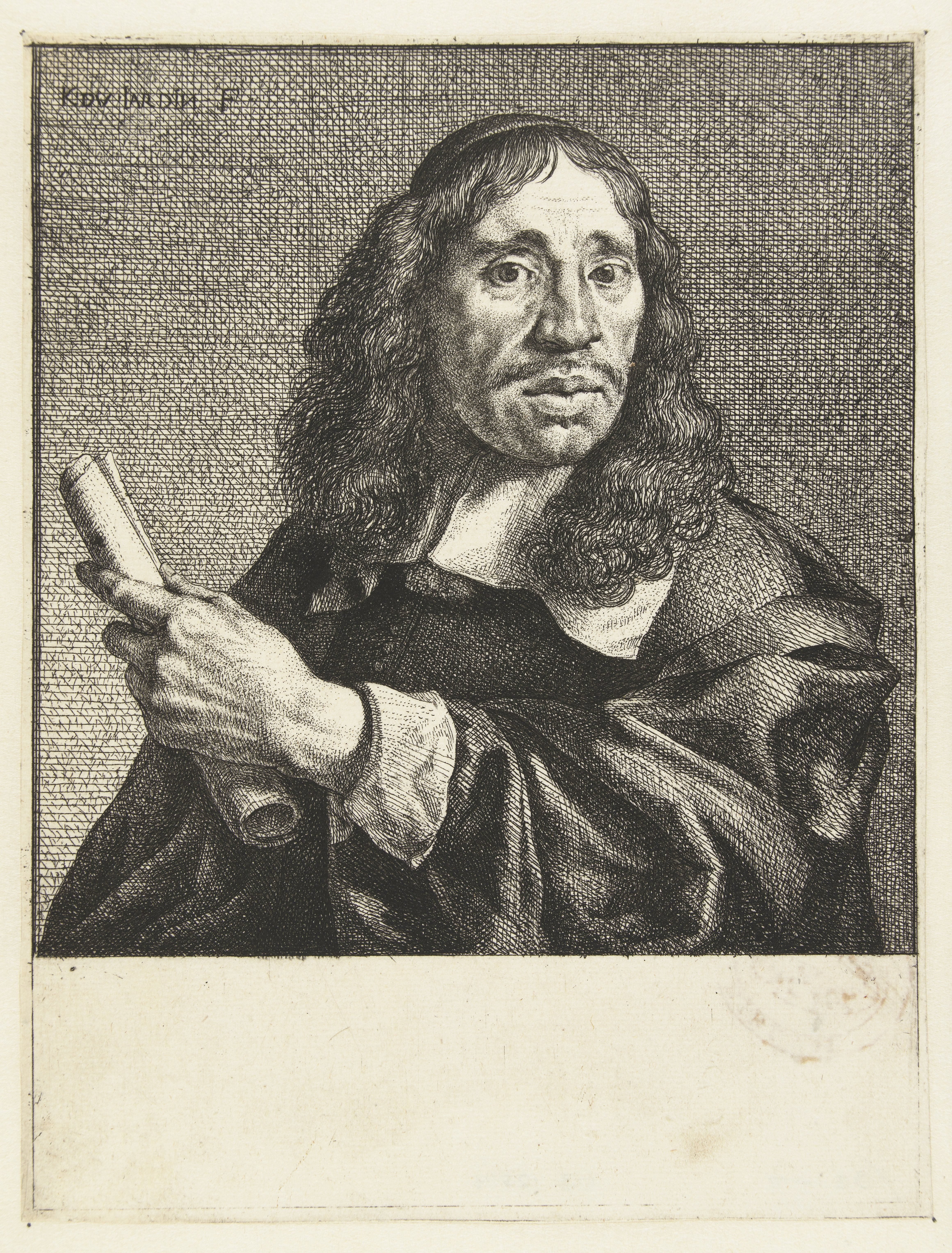 Portret van de dichter Jan de Vos