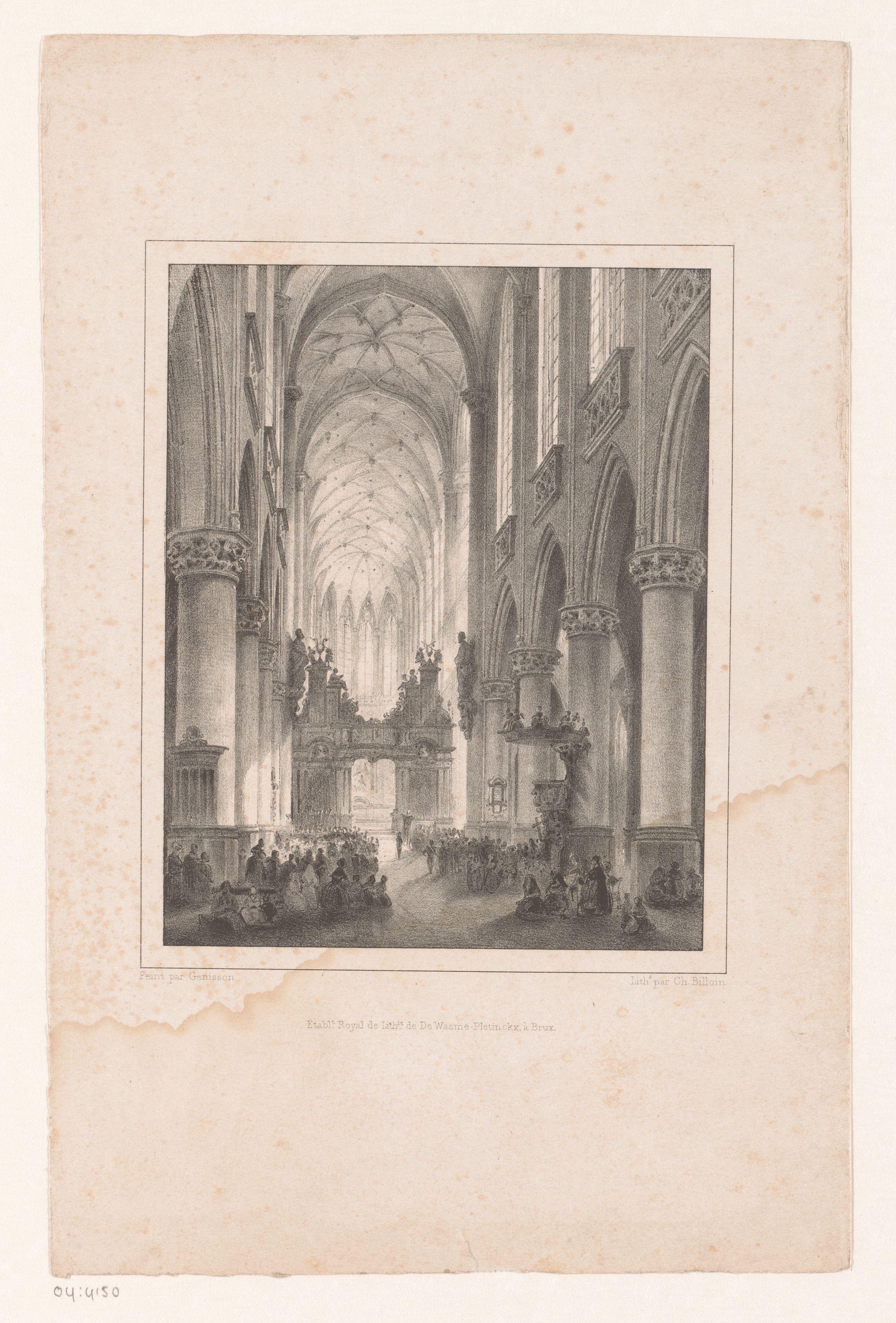 Interieur van een kerk te Antwerpen