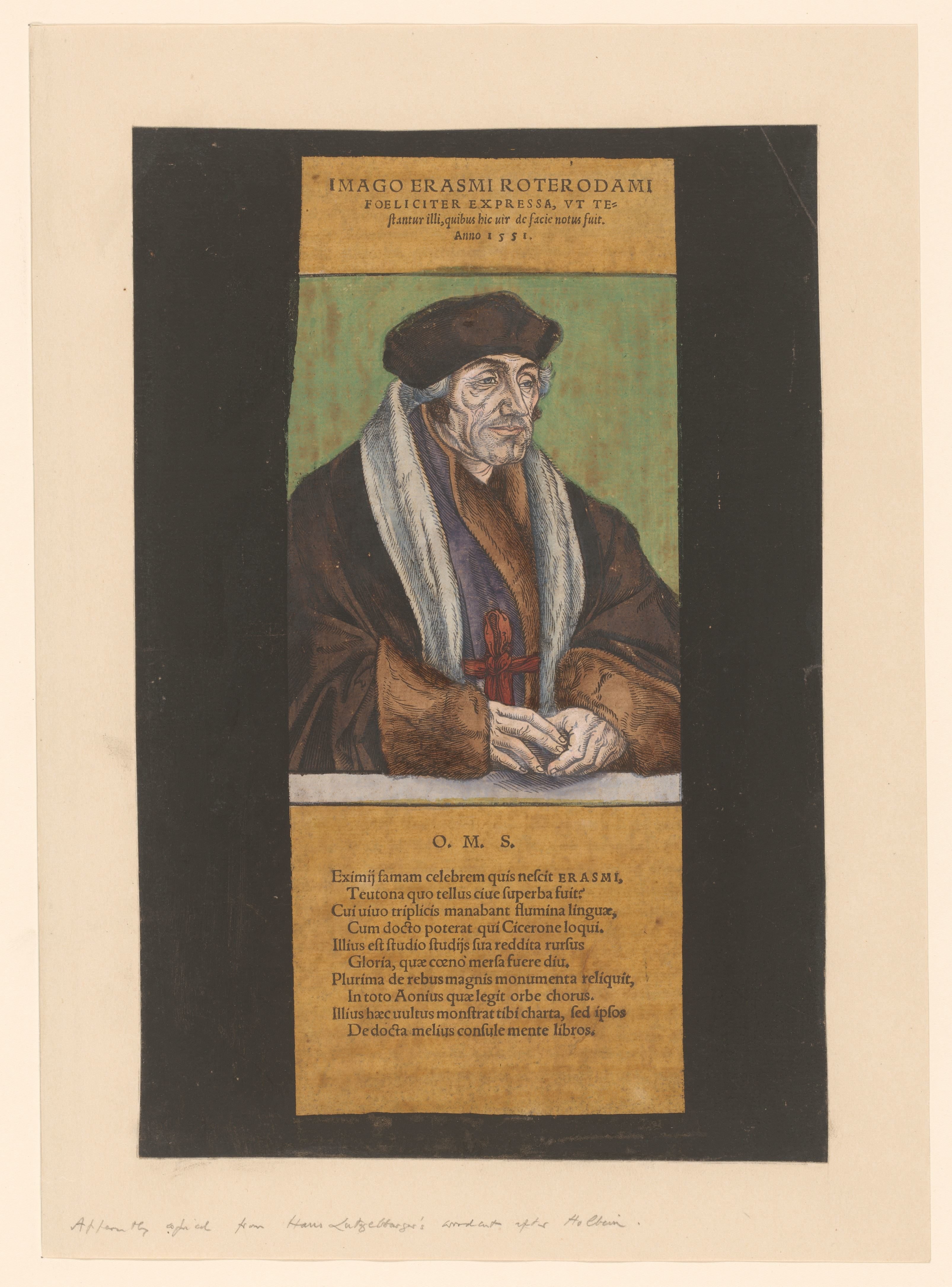 Portret van Desiderius Erasmus