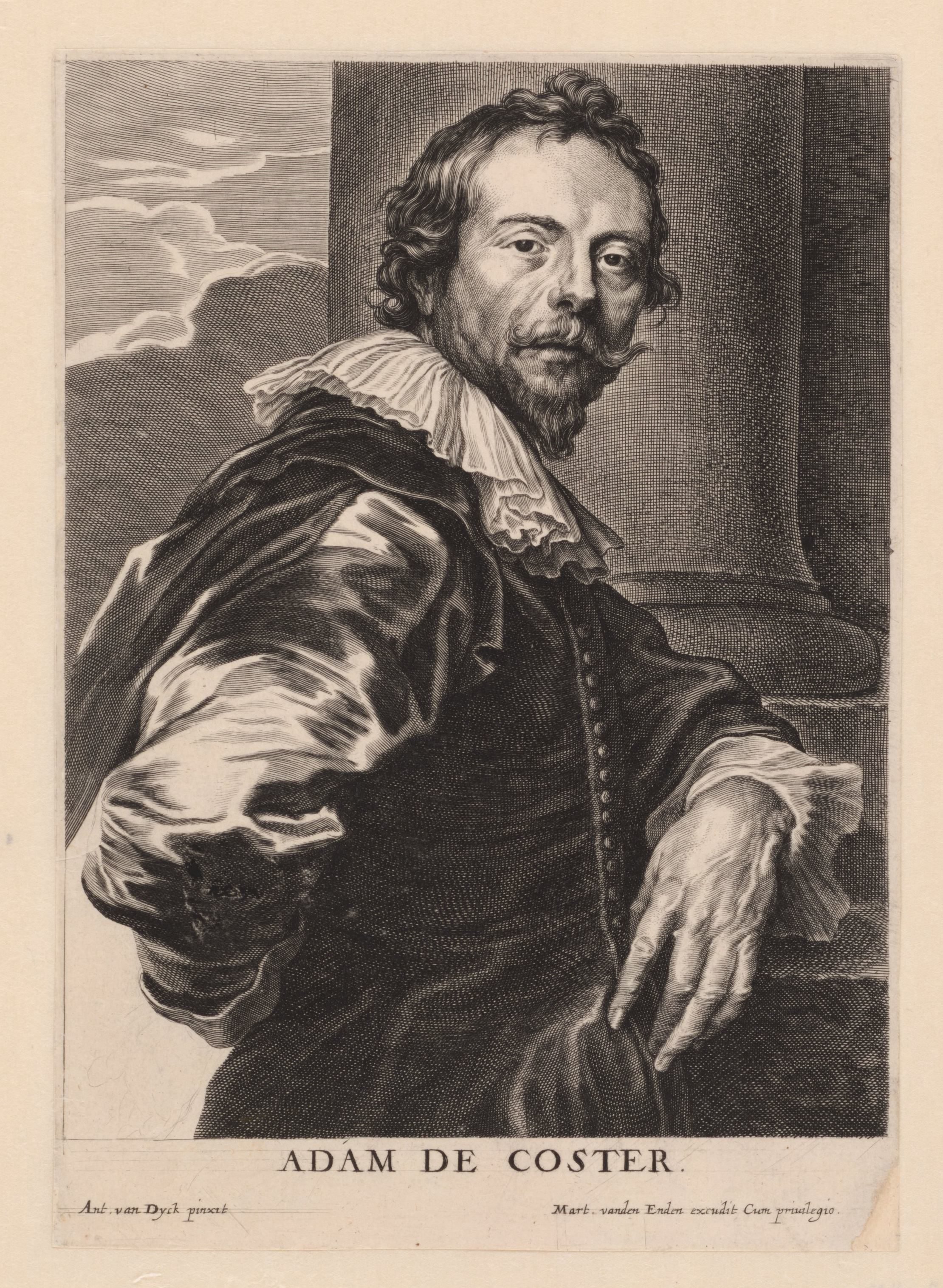 Portret van Adam de Coster