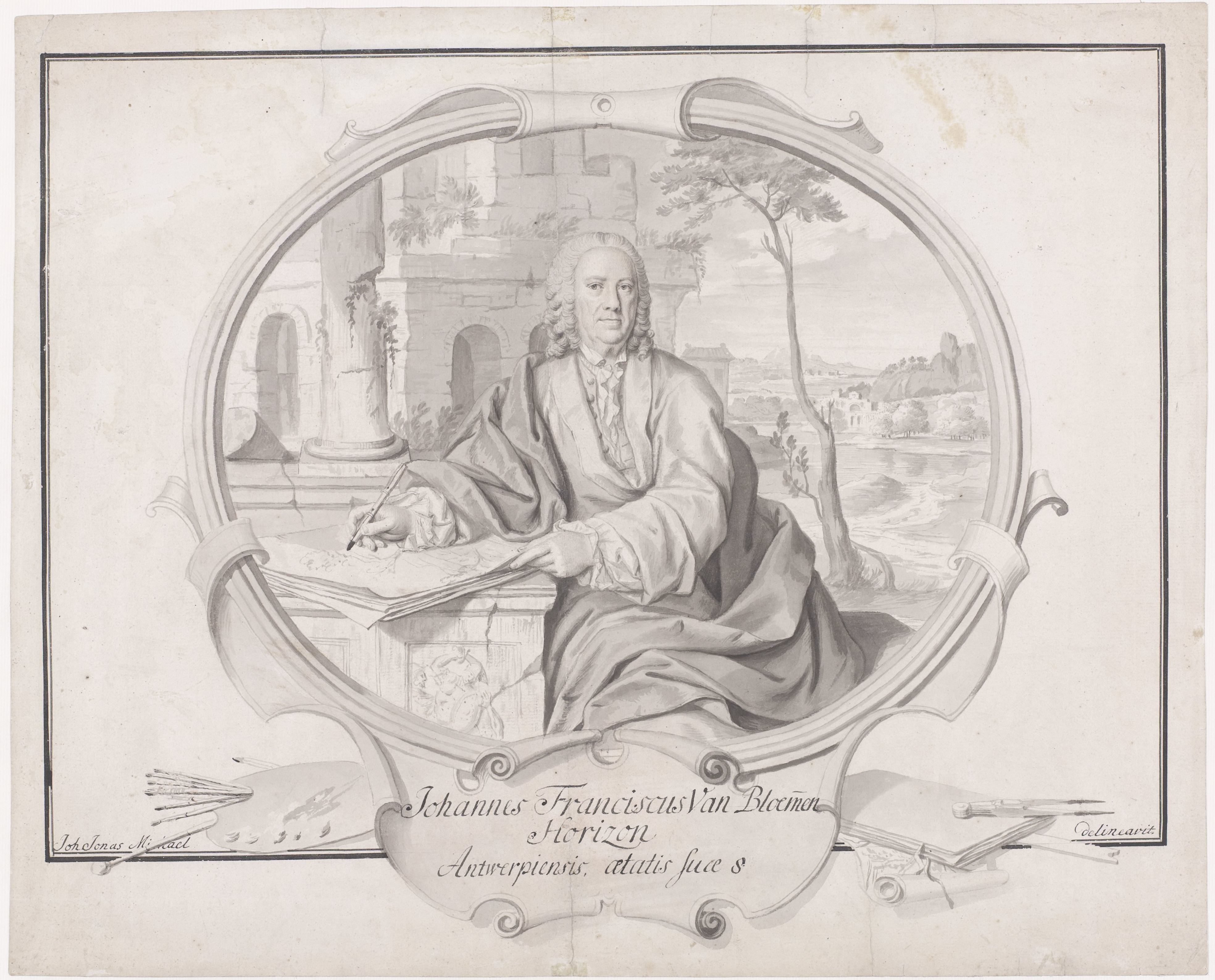 Portret van Jan Frans van Bloemen