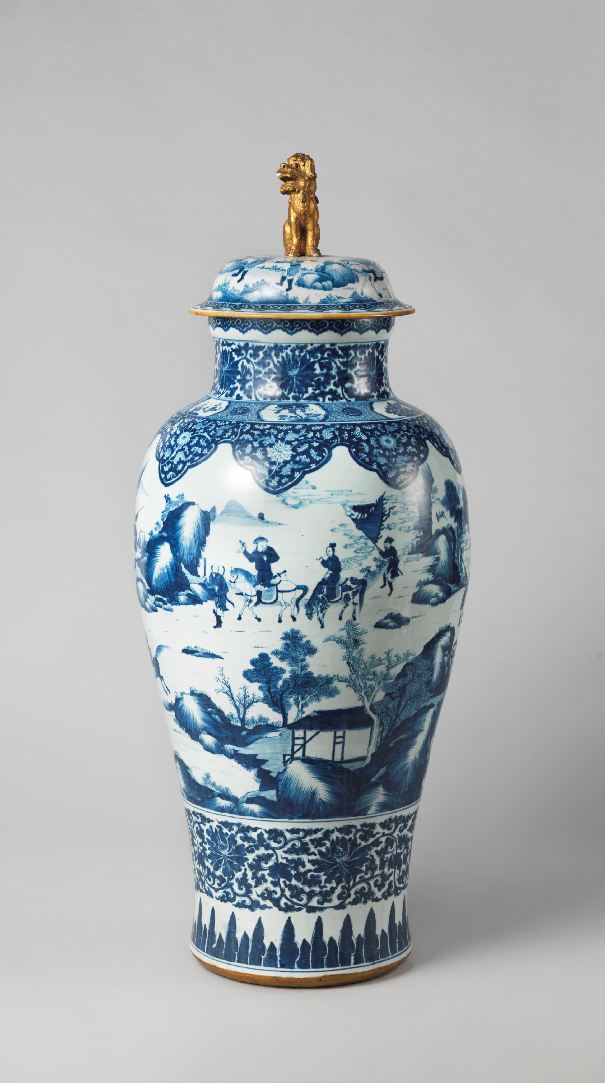 Four Lidded Vases