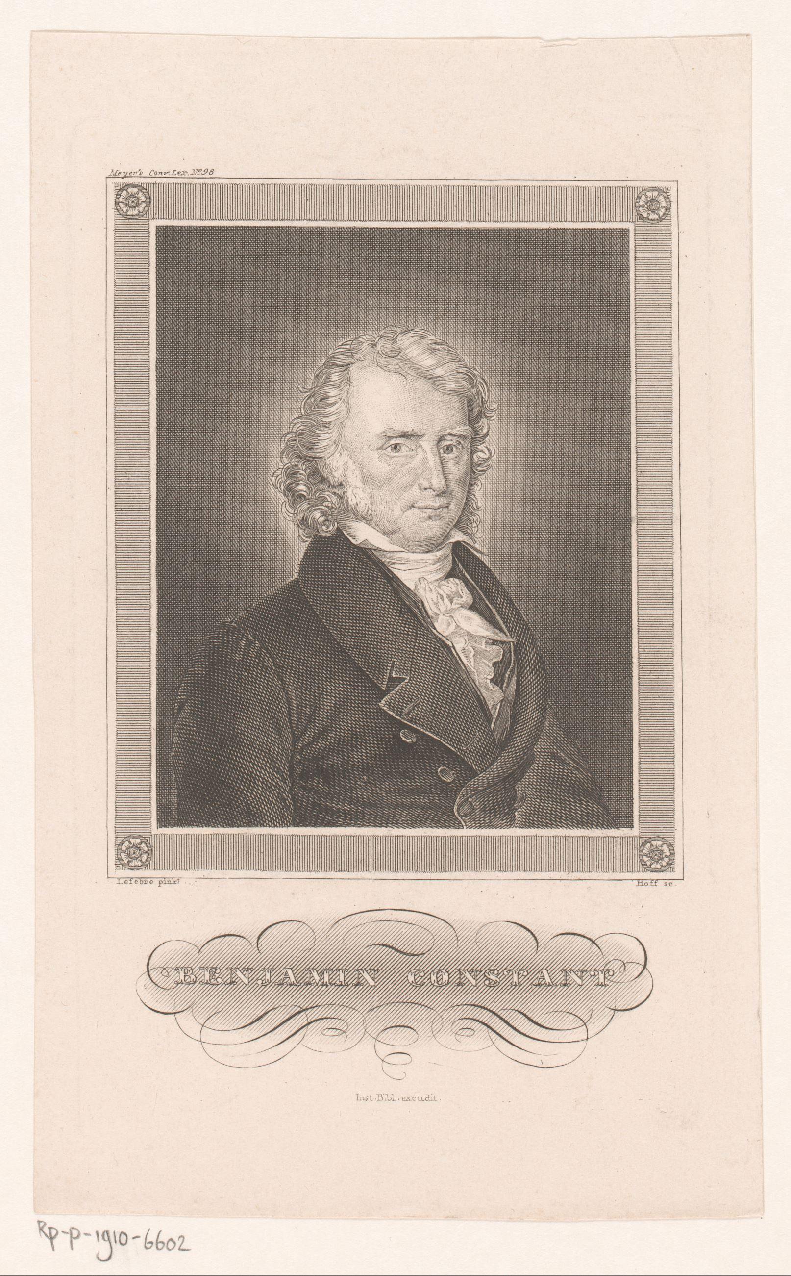 Portret van Benjamin Constant
