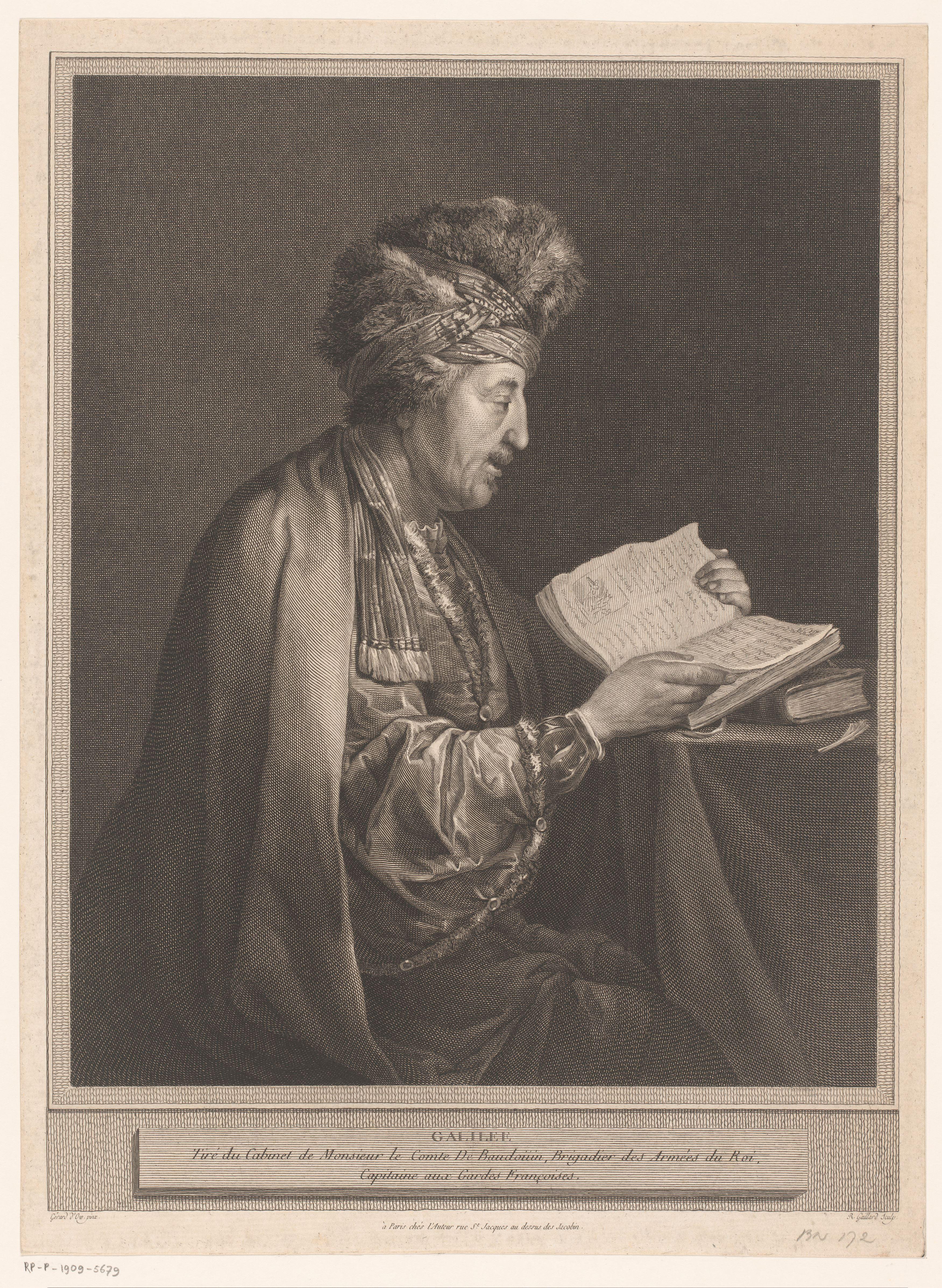 Tronie of portret van een man, mogelijk Galileo Galilei