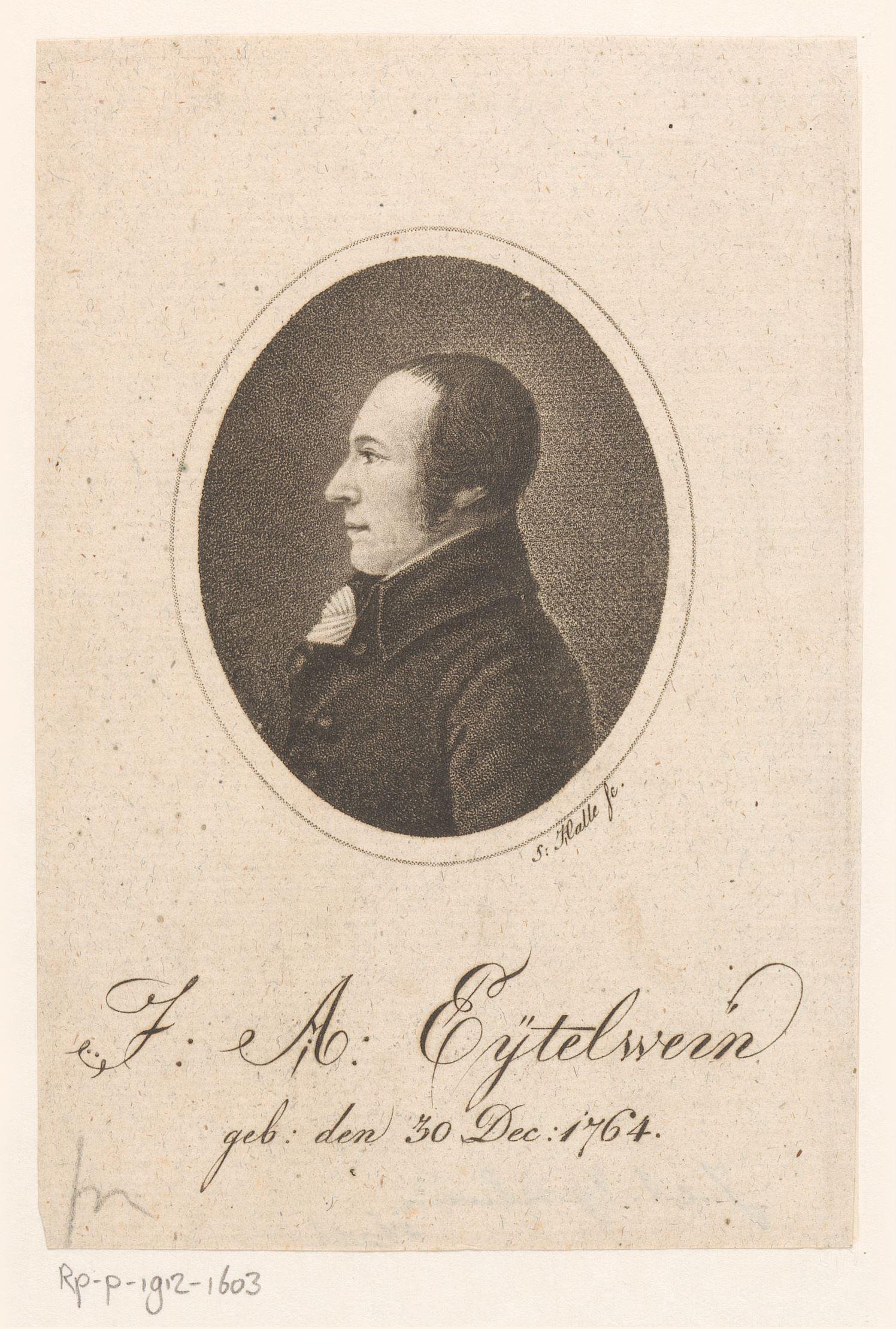 Portret van Johann Albert Eytelwein