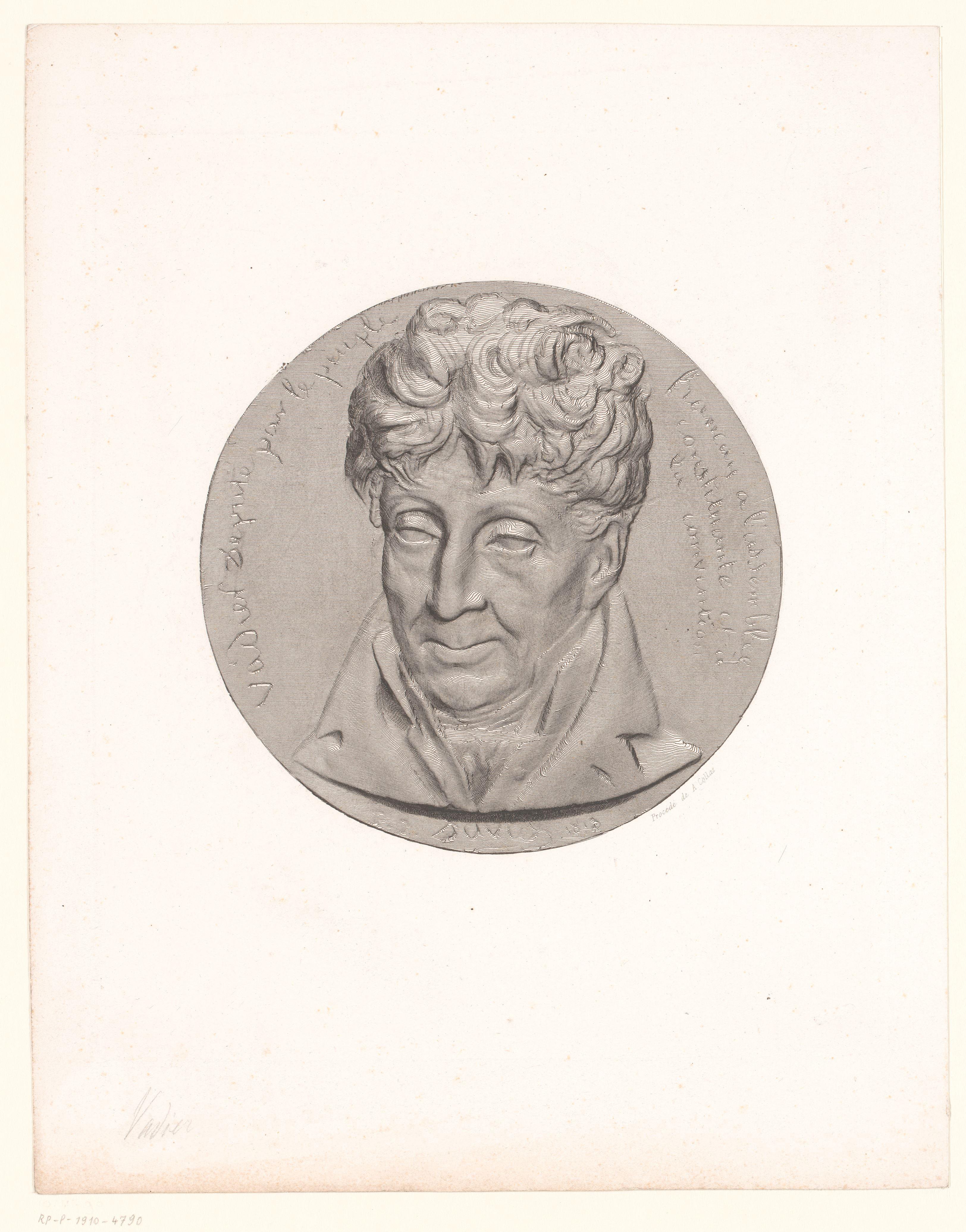 Medaille met portret van Marc-Guillaume Alexis Vadier