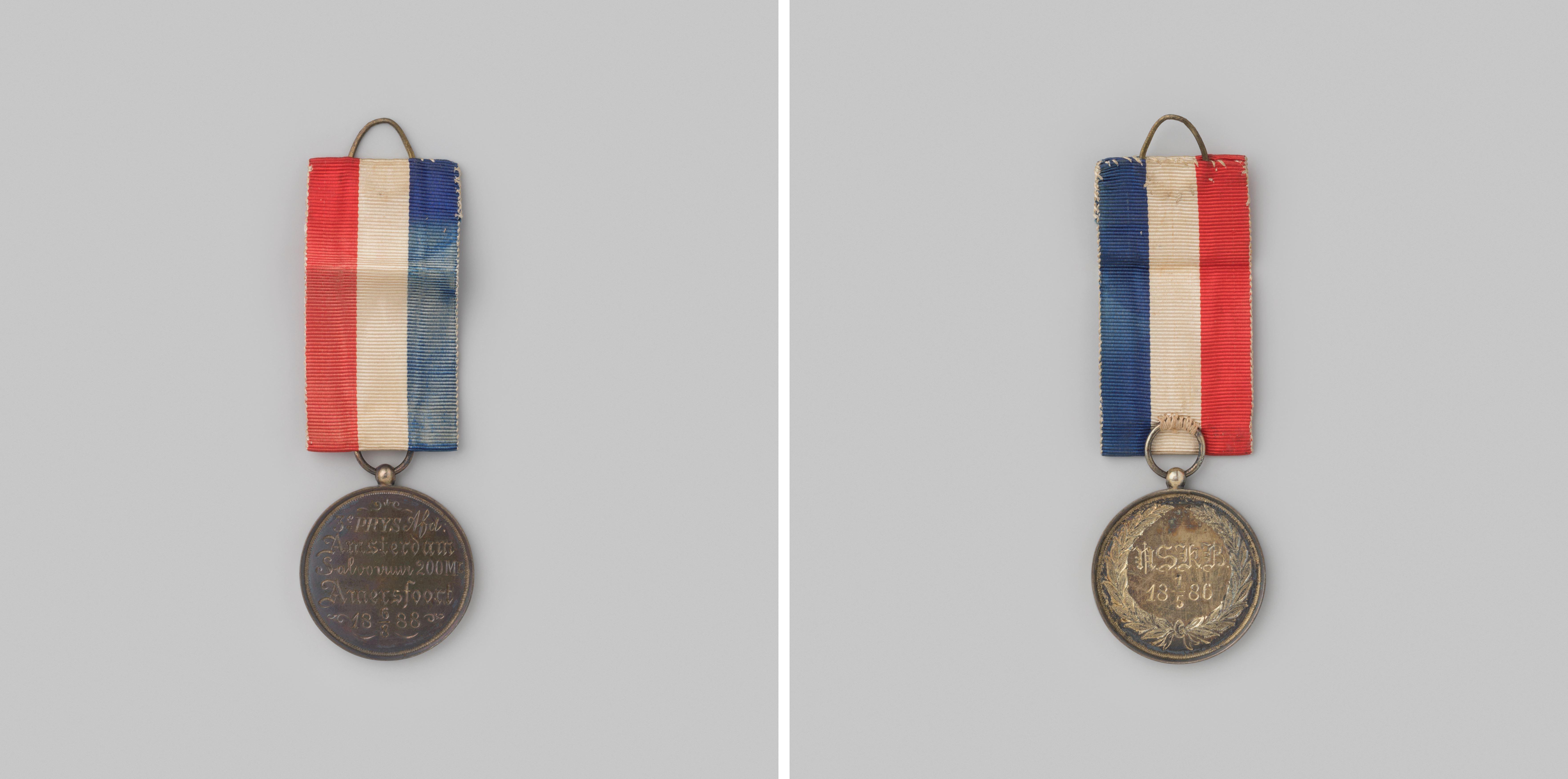 Prijspenning van de Nederlandschen Schutterij-Kaderbond 1888, salvovuur, derde prijs