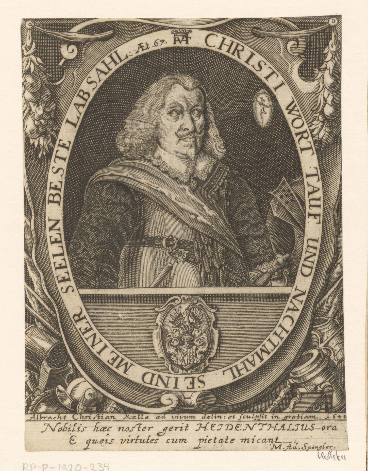 Portret van generaal Heidenthal