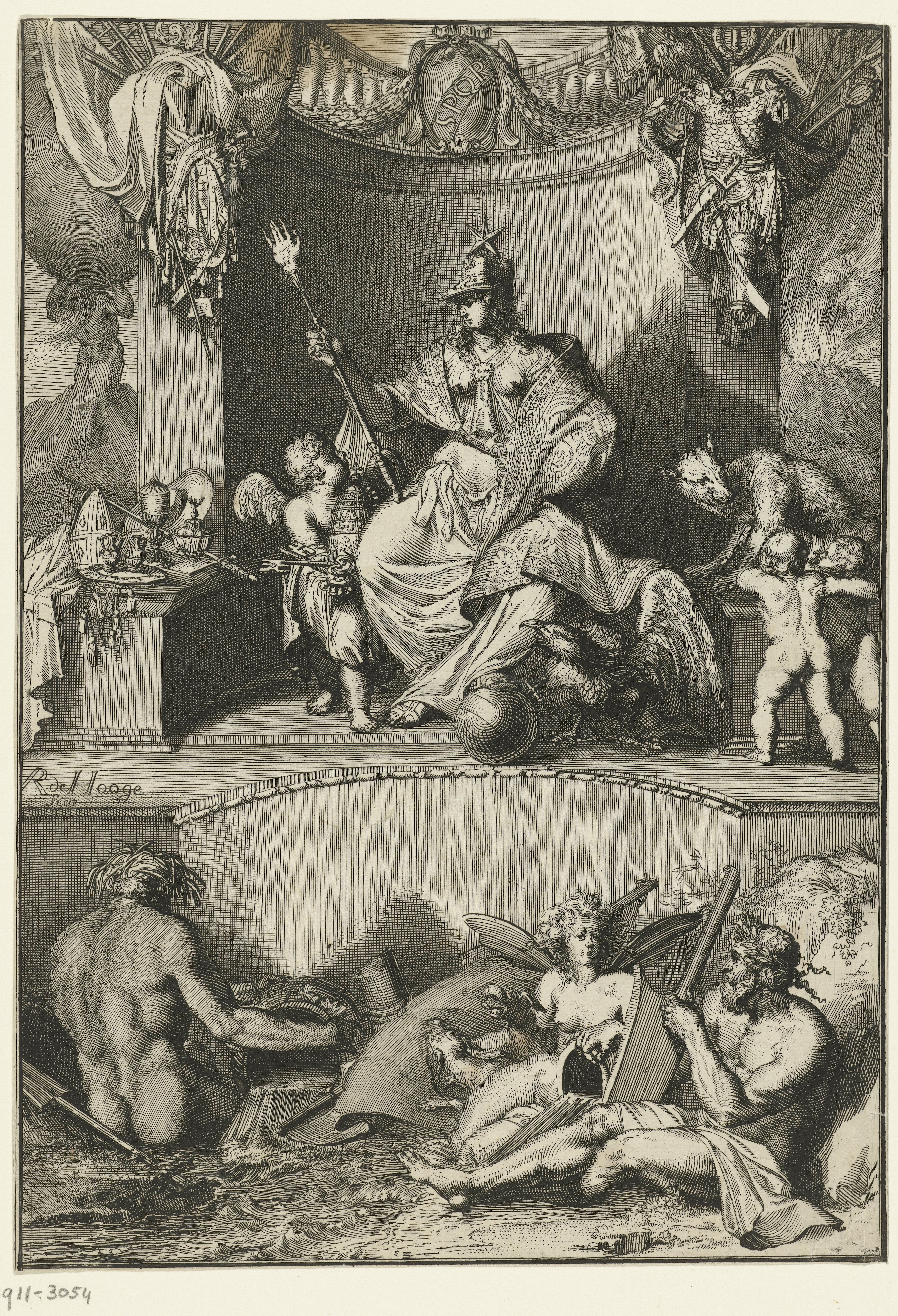 Allegorische voorstelling van de stad Rome