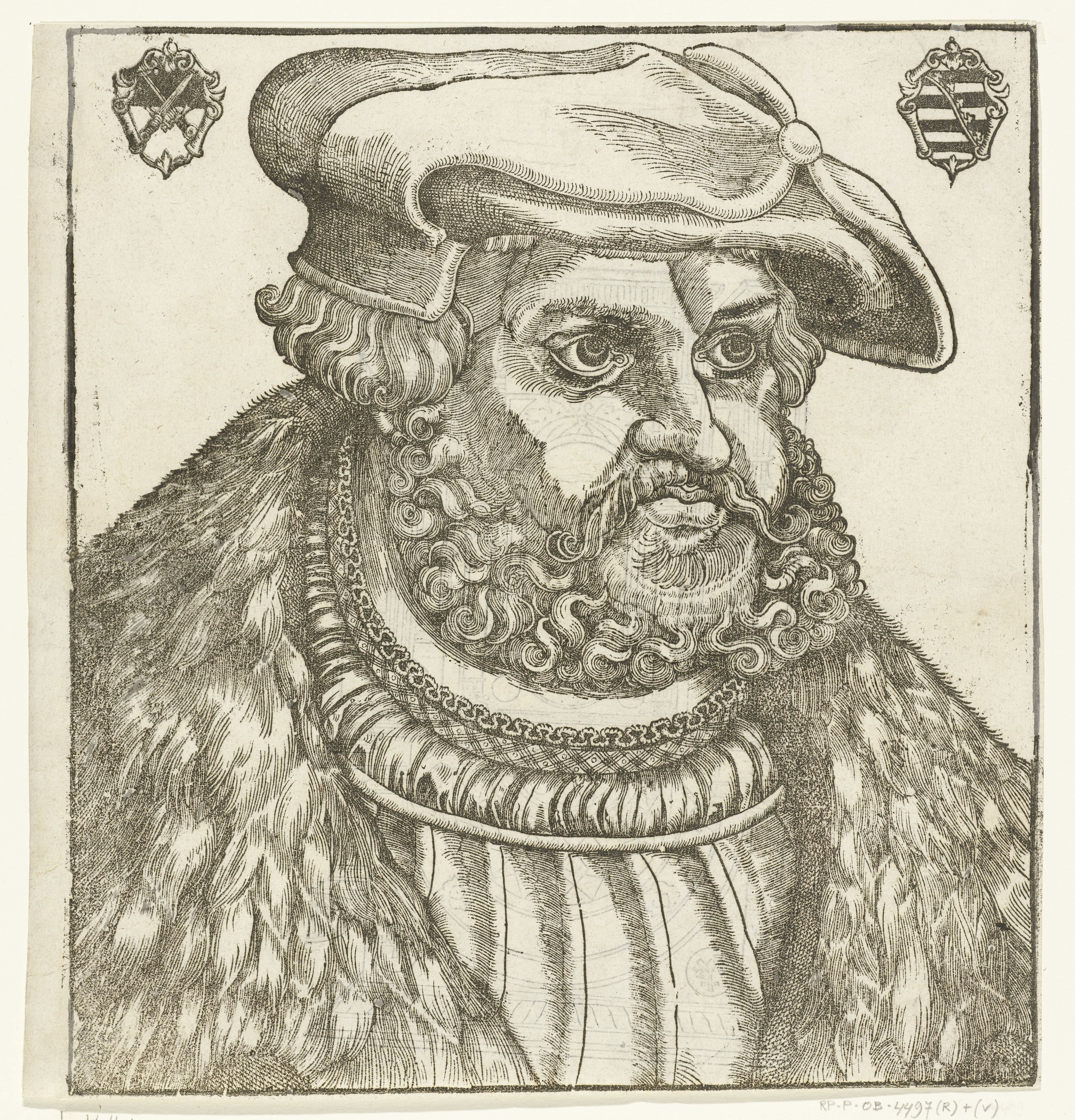 Portret van Frederik III (Frederik de Wijze) keurvorst van Saksen