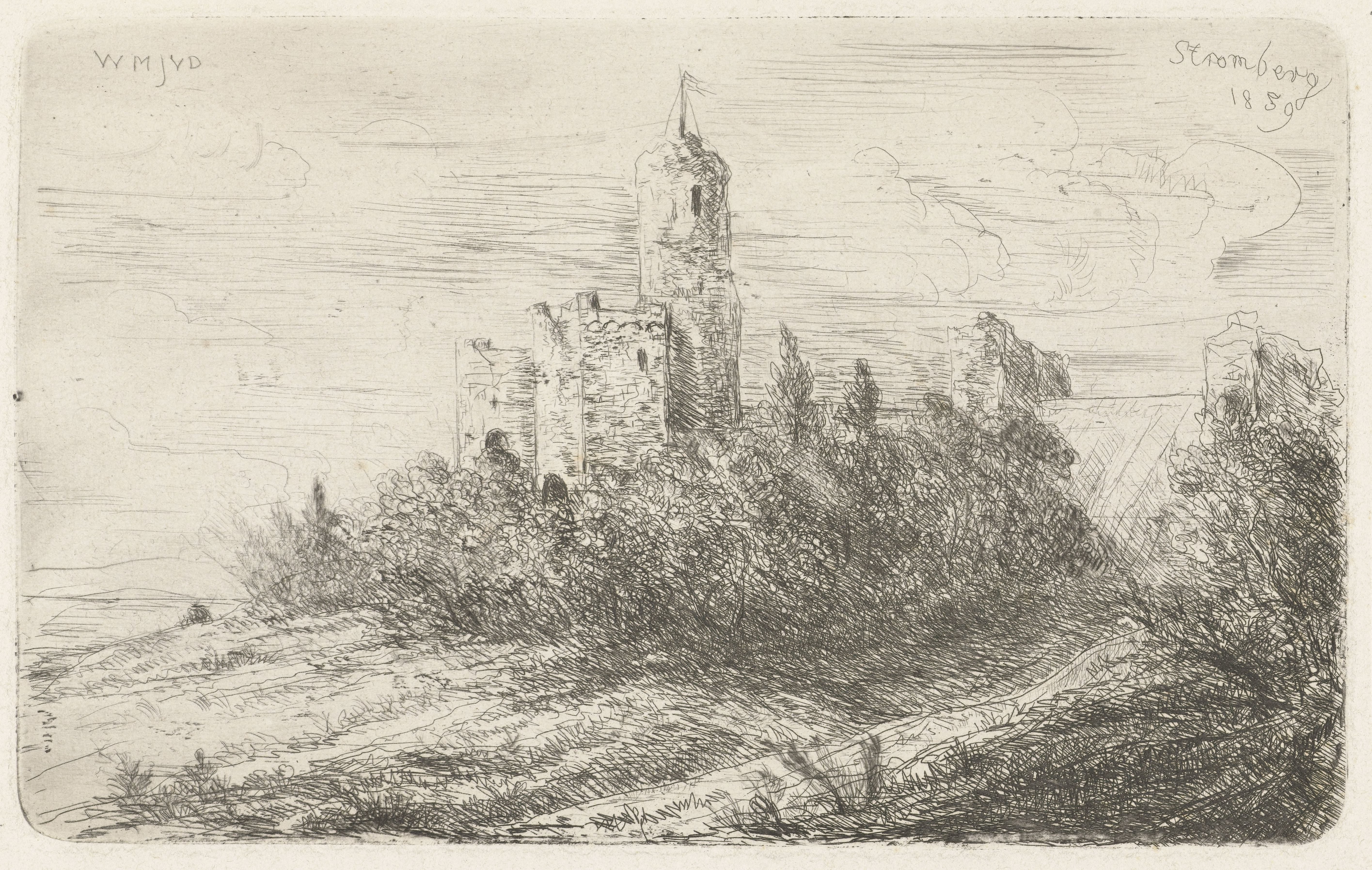 Ruïne van kasteel te Stromberg