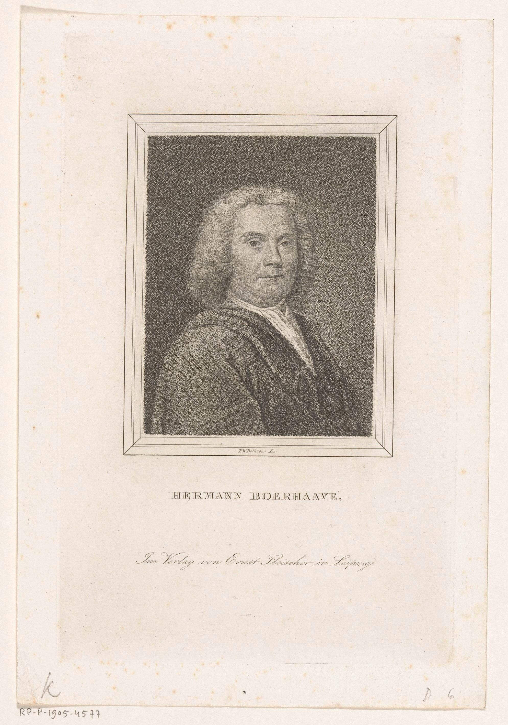 Portret van Hermanus Boerhaave