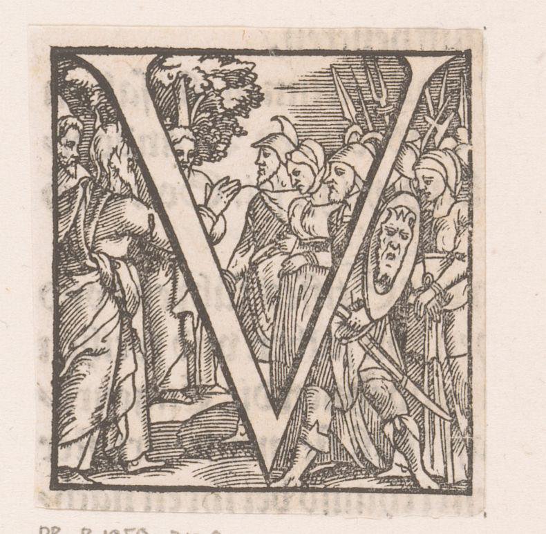 Letter V en Mozes geadviseerd door Jetro