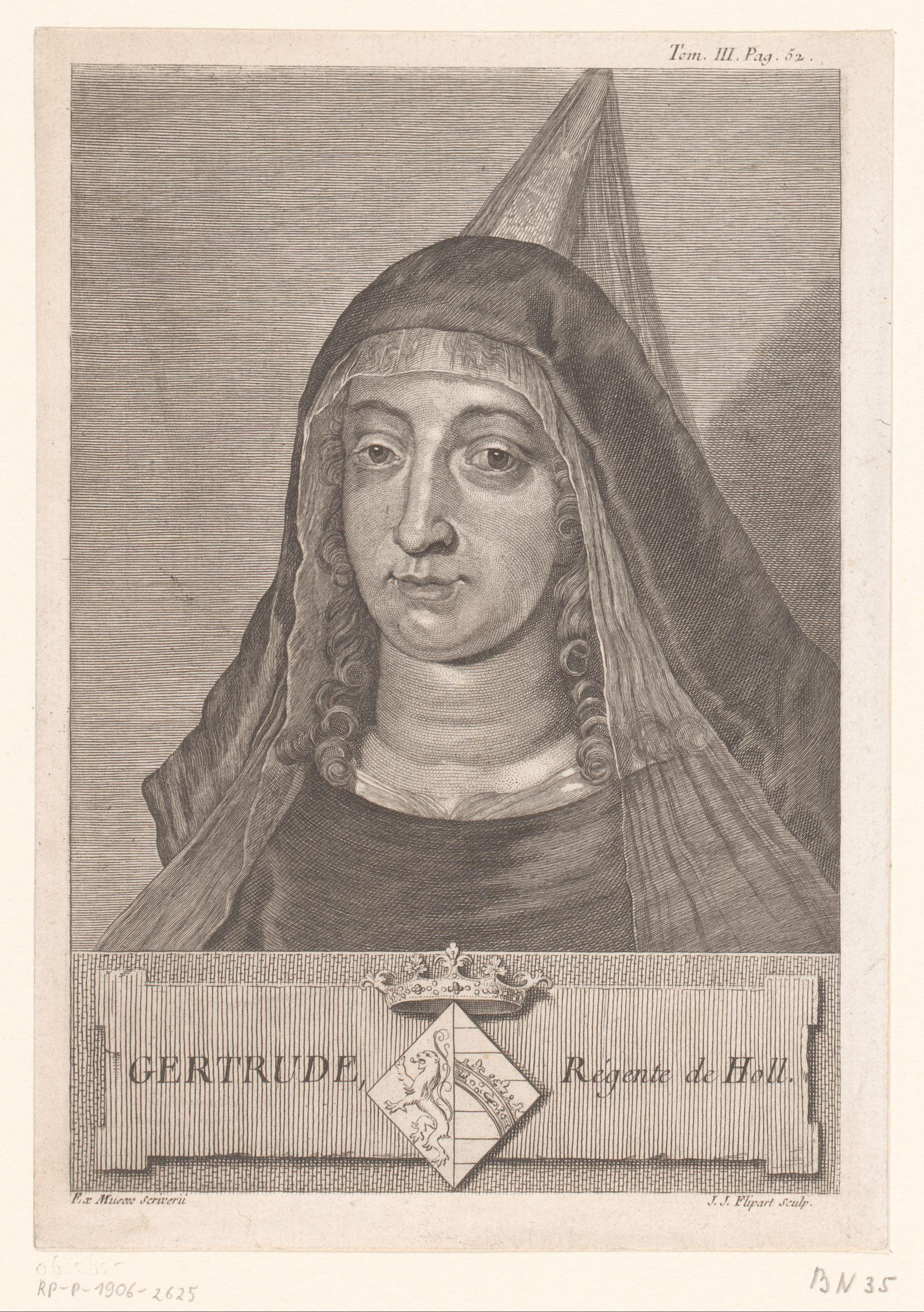 Portret van Geertruida van Saksen