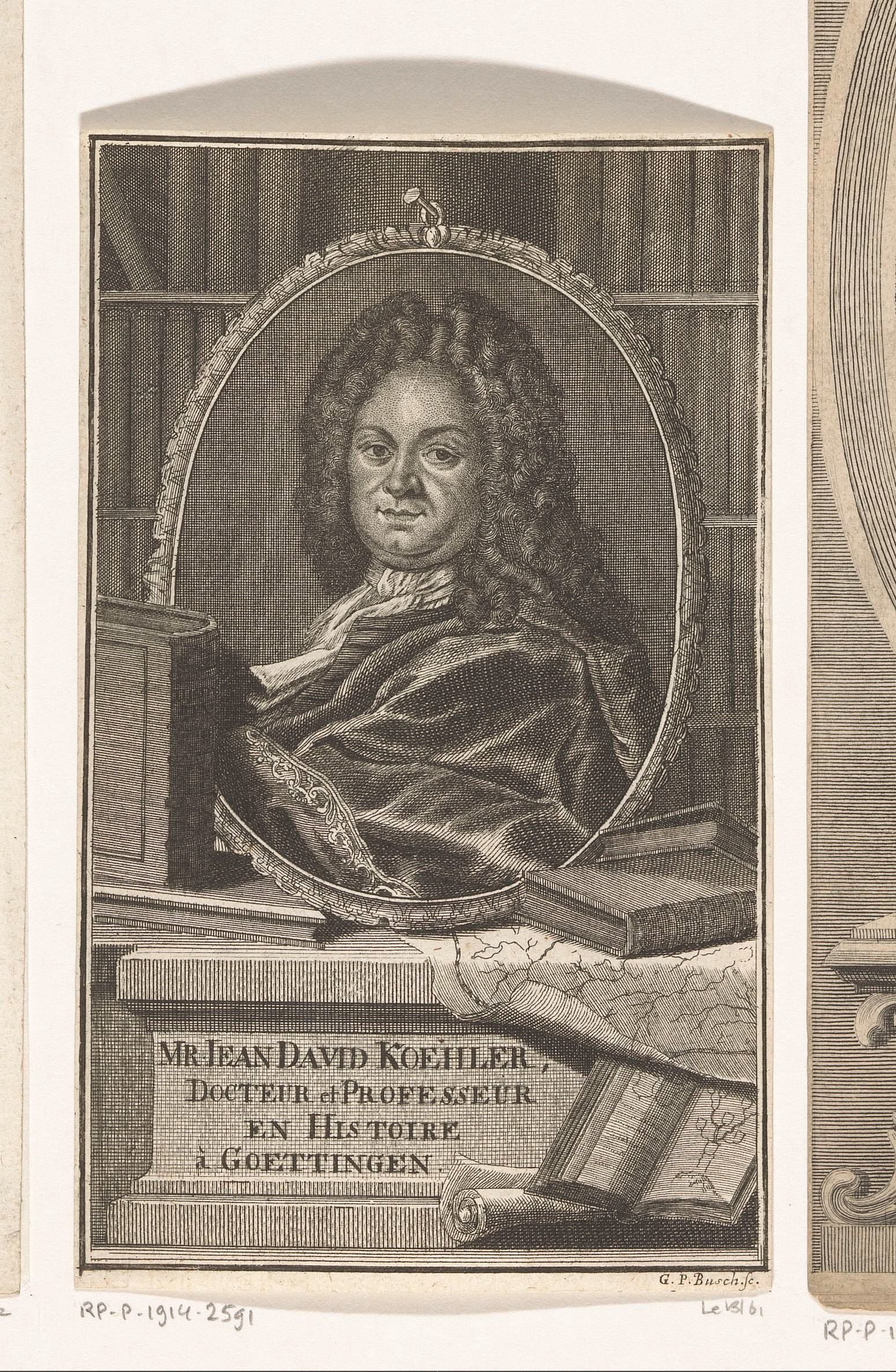 Portret van Johann David Köhler