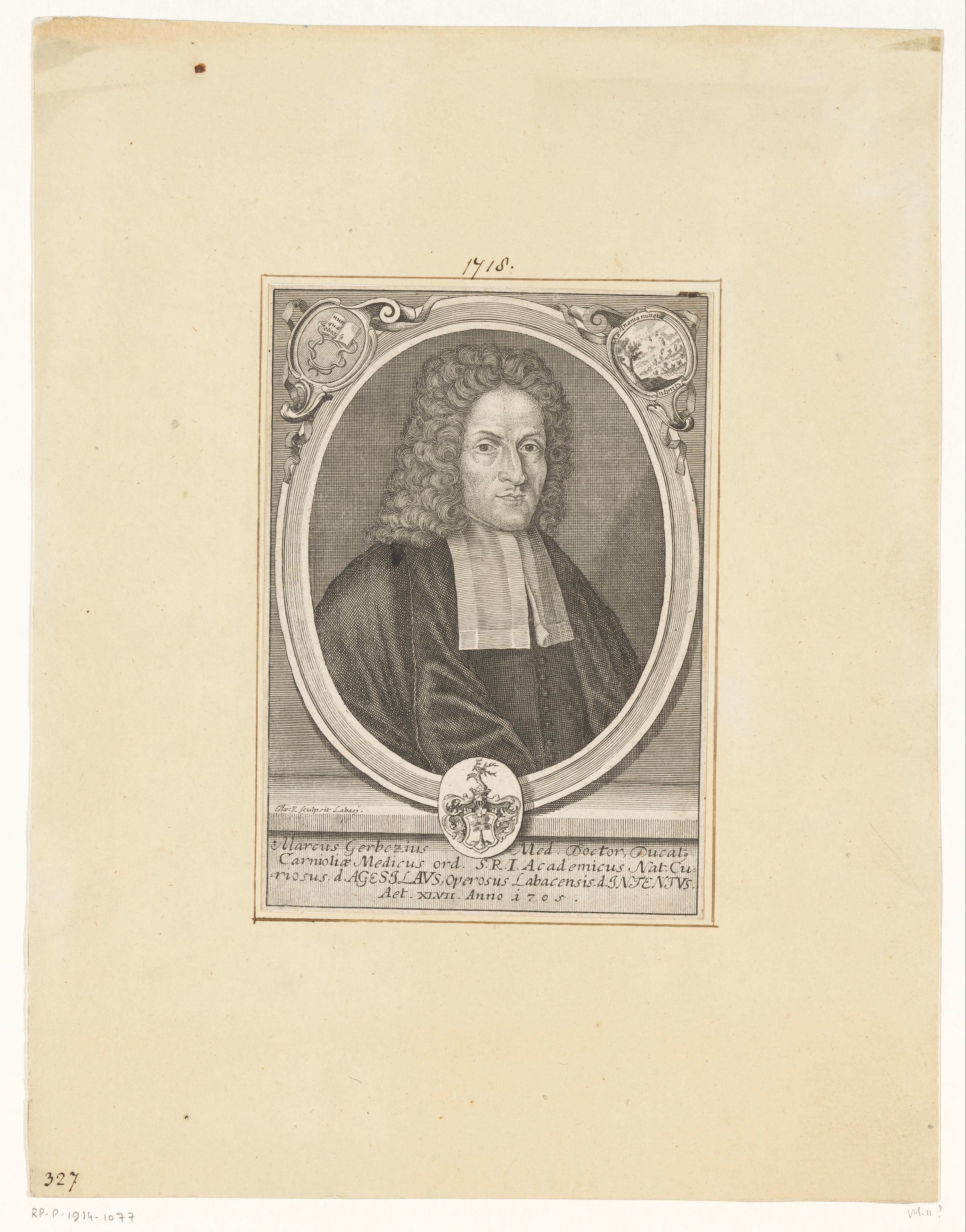 Portret van Marcus Gerbezius