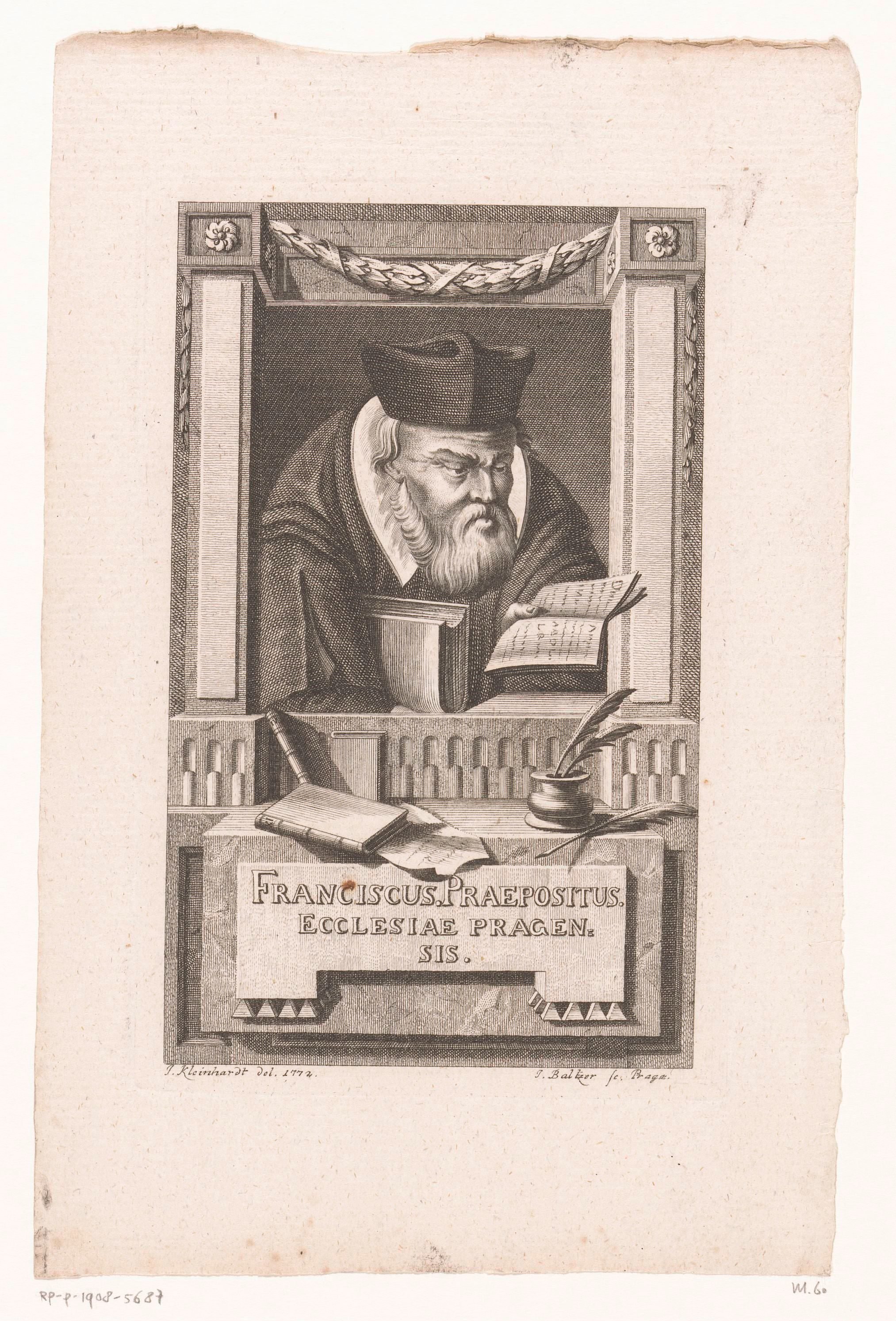 Portret van Frans van Praag