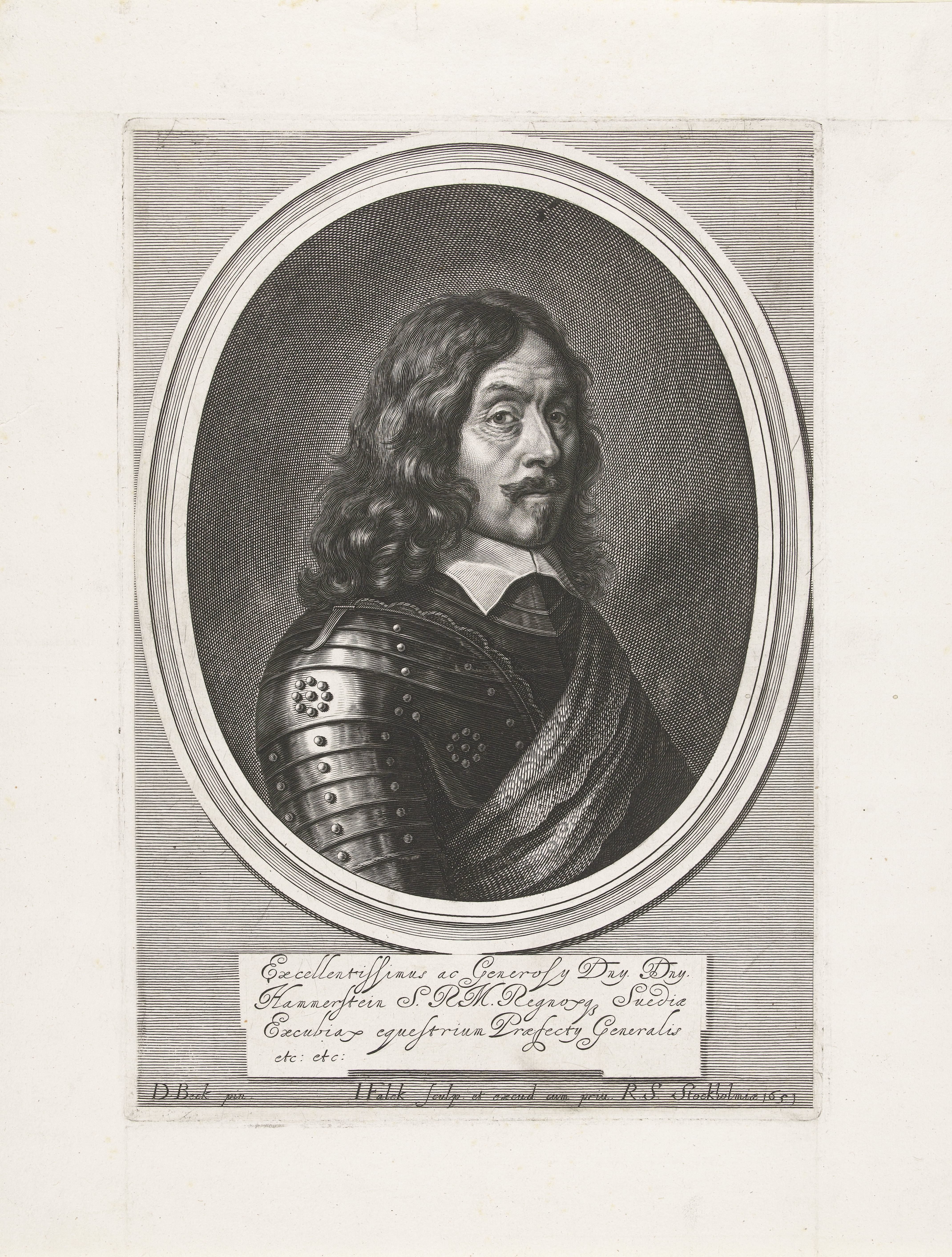 Portret van Friedrich Christoph von Hammerstein