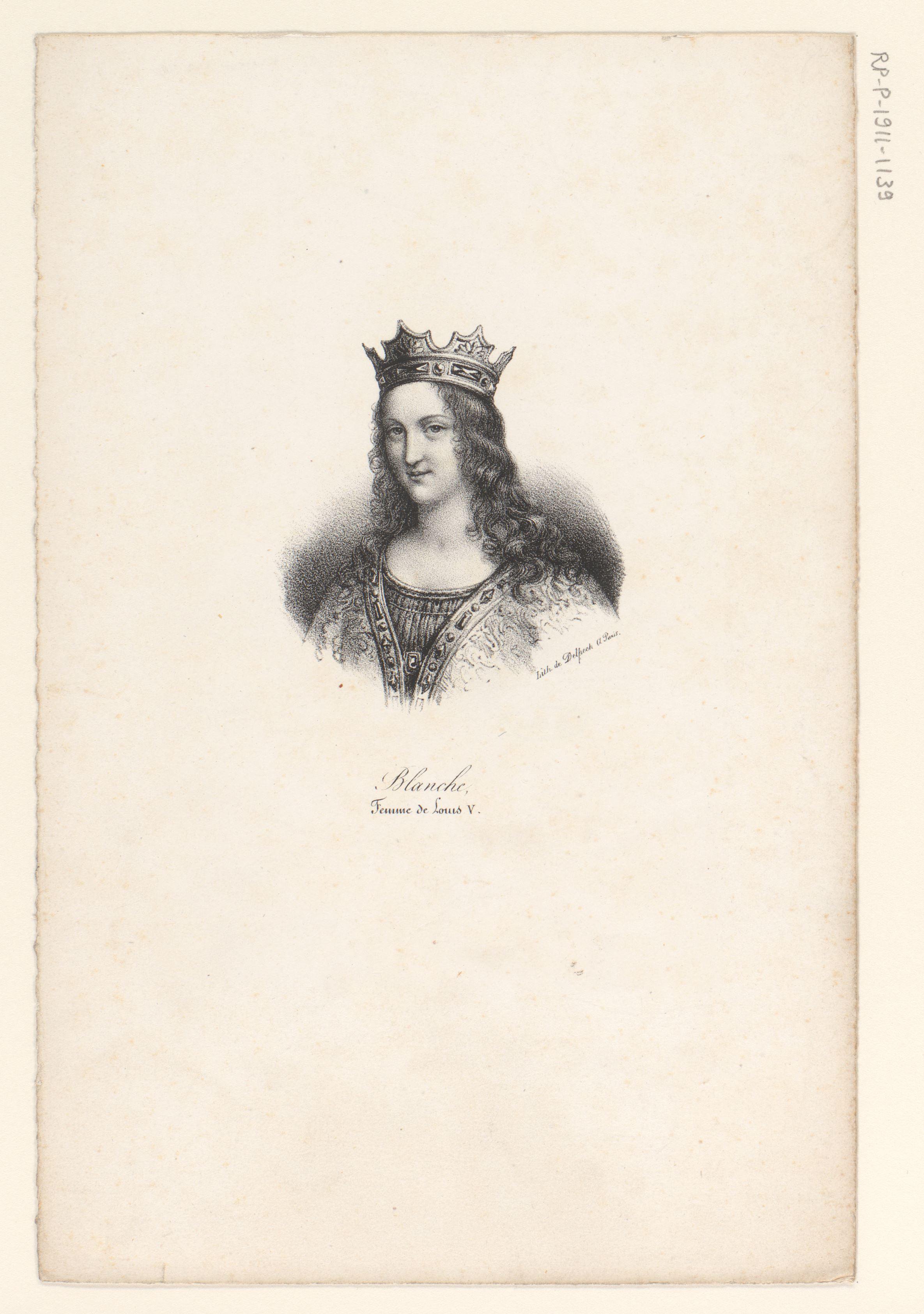 Portret van Adelheid-Blanche van Anjou