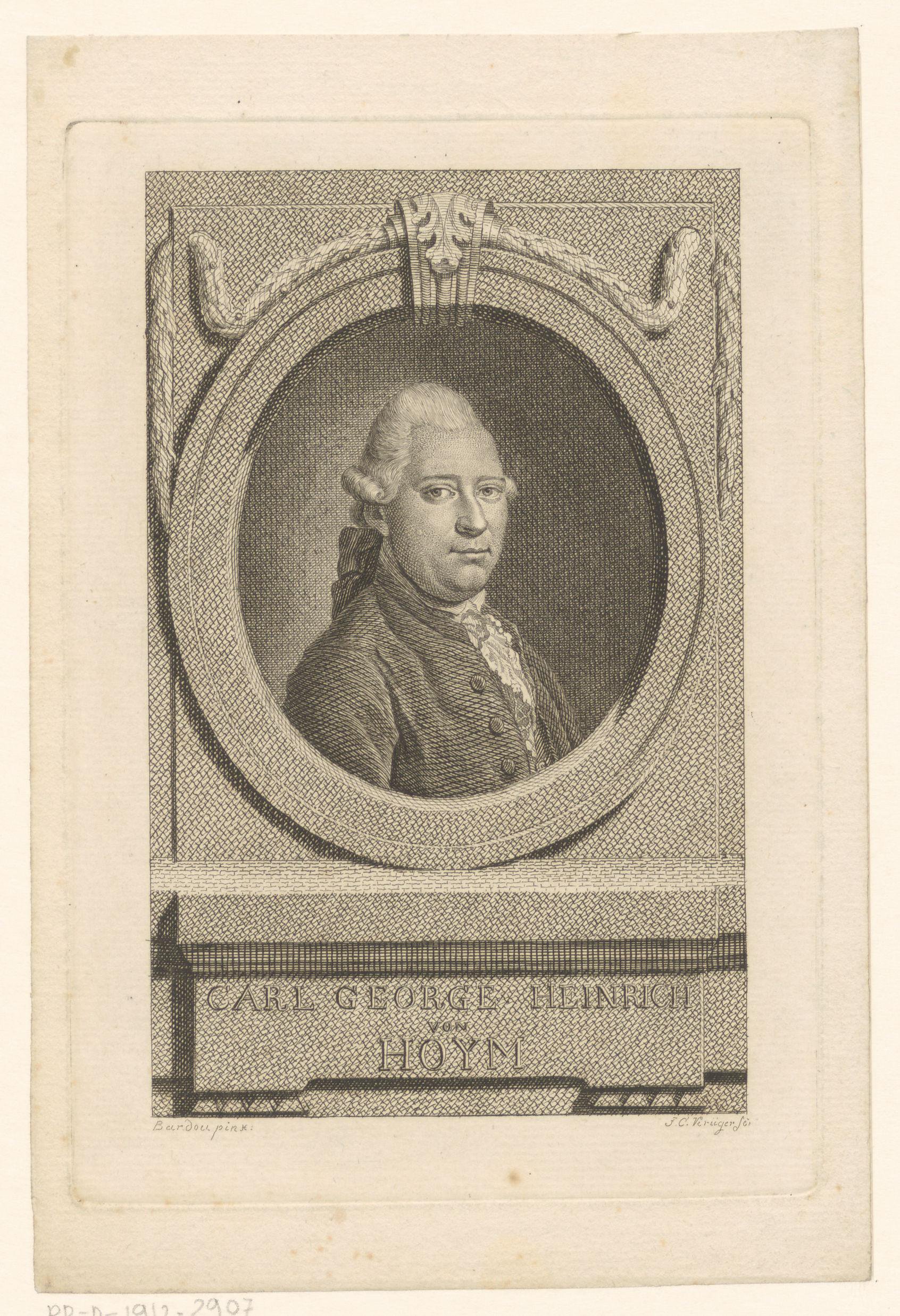 Portret van Karl Georg Heinrich von Hoym
