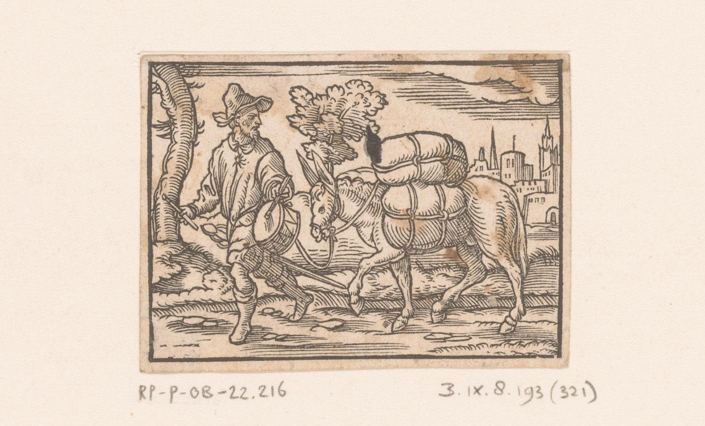 Fabel van de ezel en zijn meesters