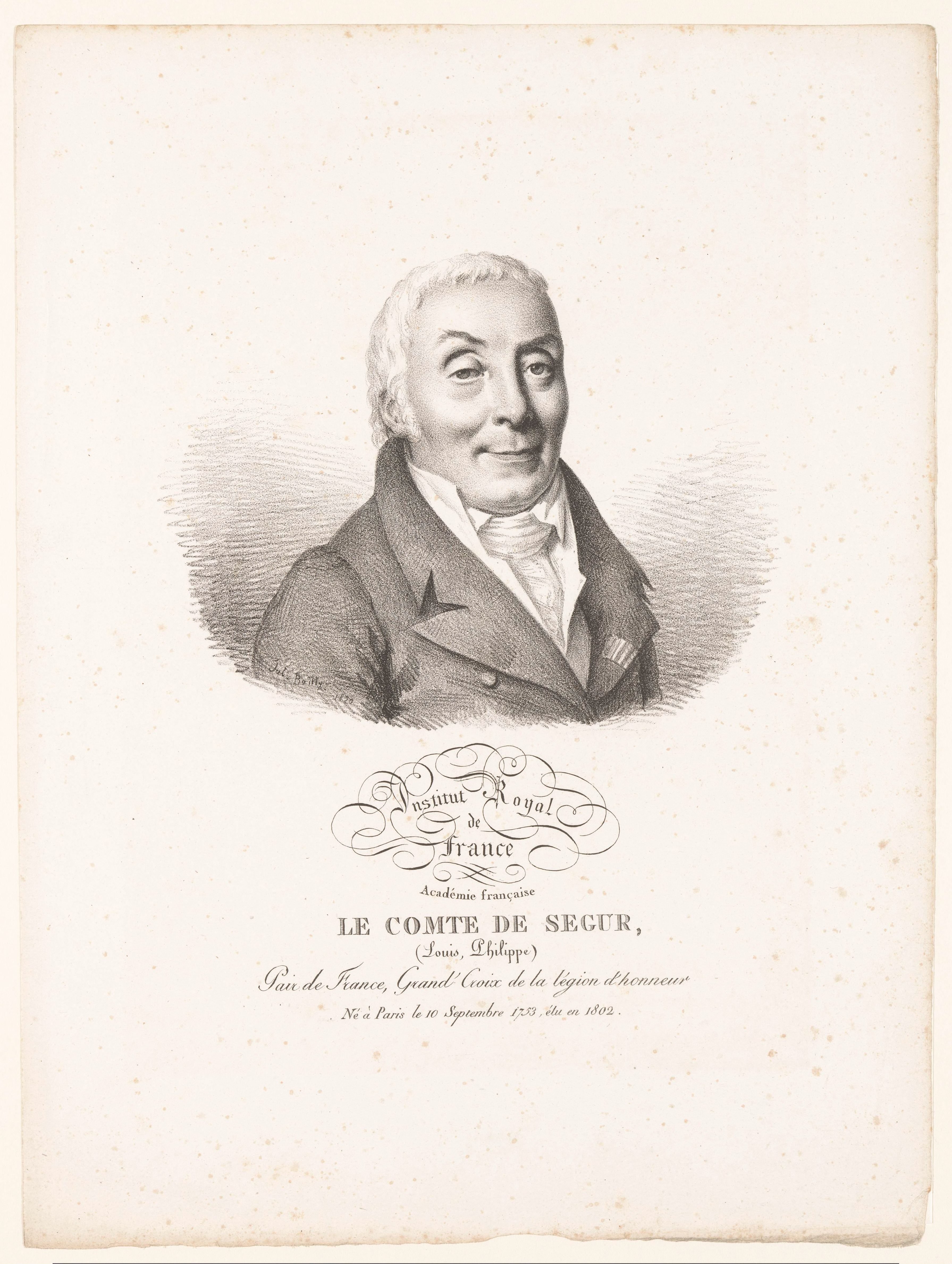 Portret van de diplomaat Louis-Philippe de Ségur