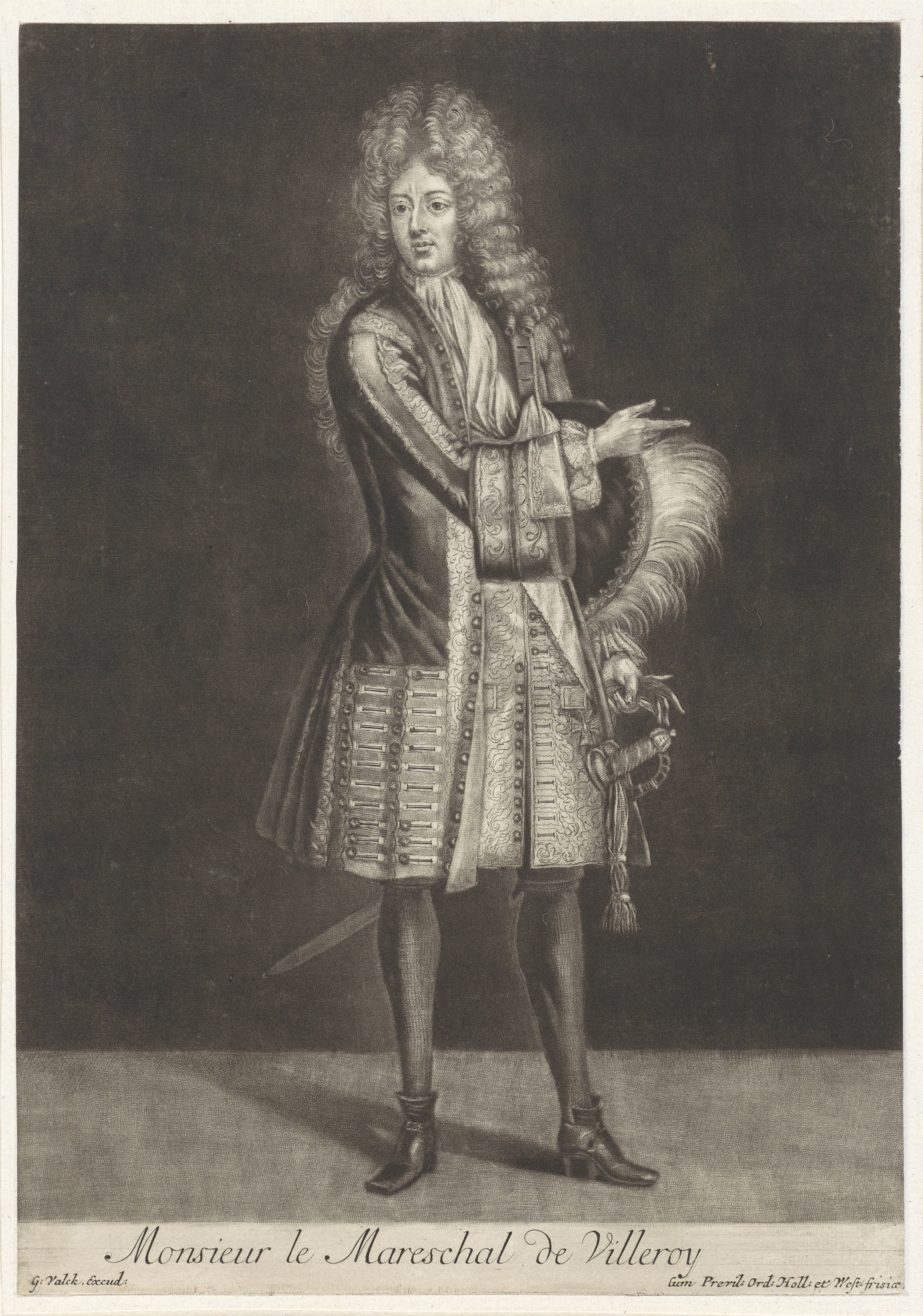 Portret van maarschalk François de Neufville, hertog van Villeroy