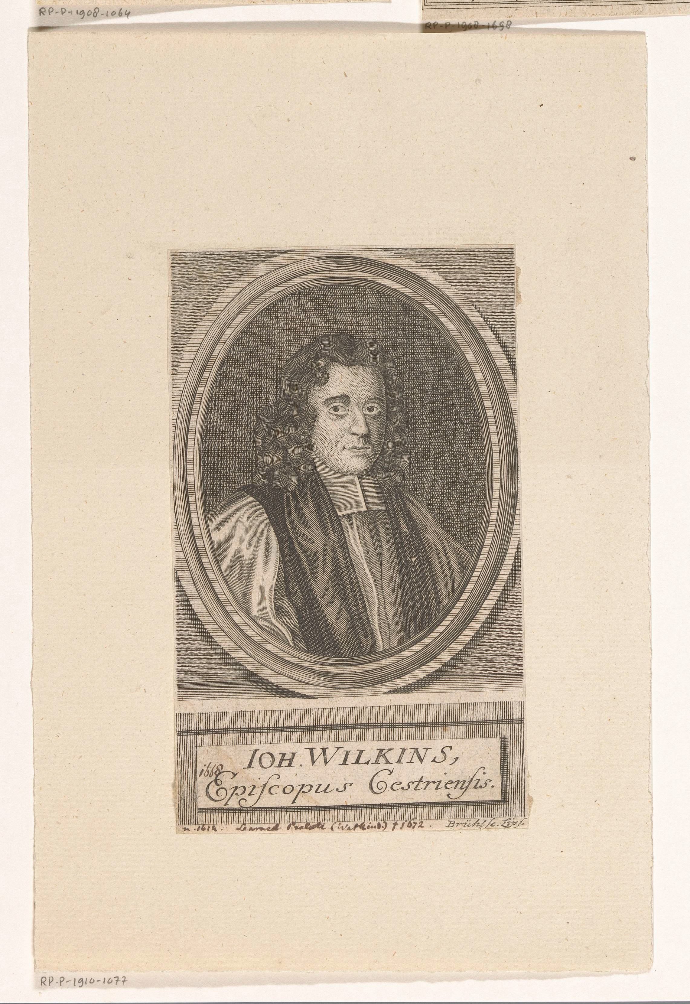 Portret van John Wilkins