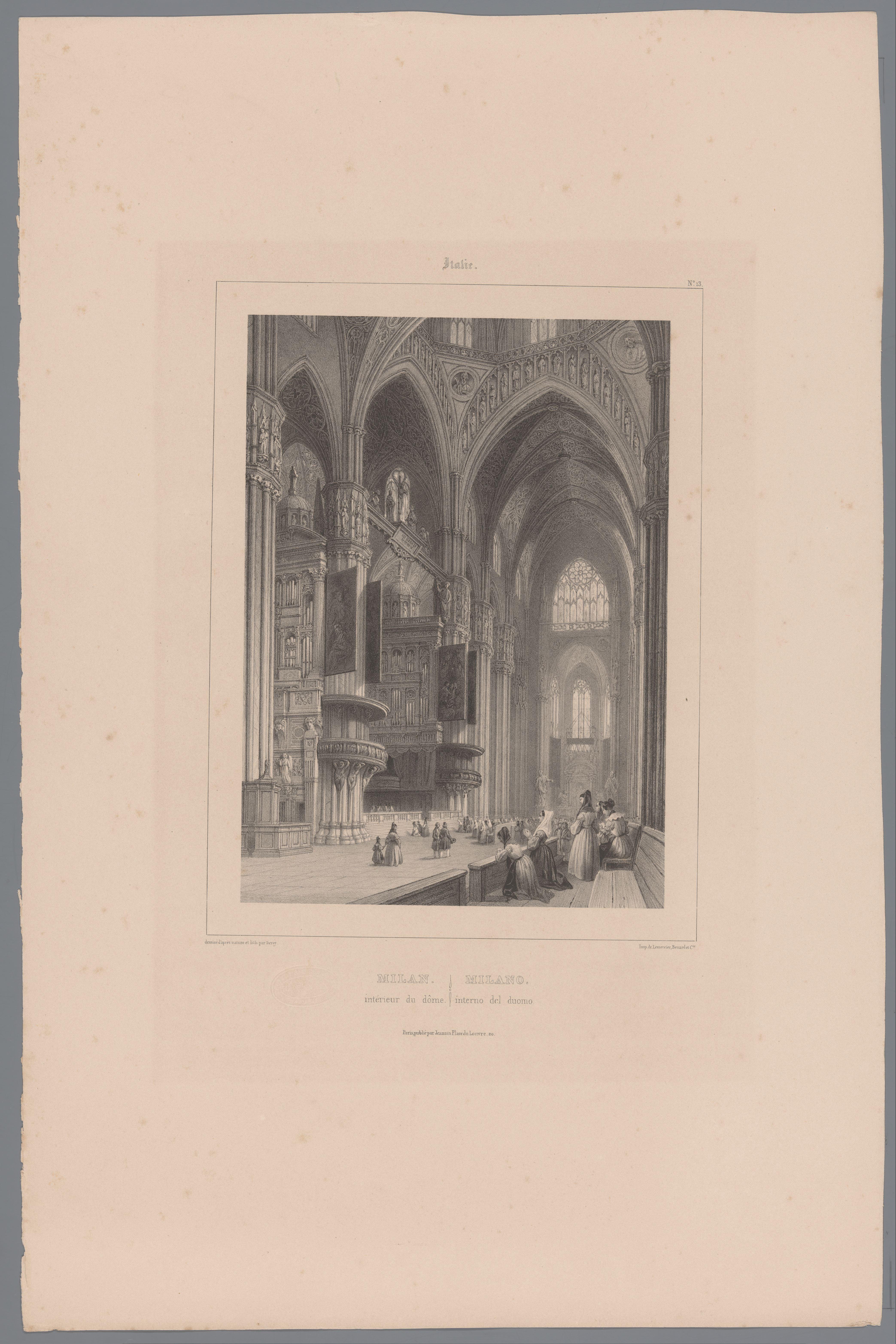 Interieur van de Dom van Milaan