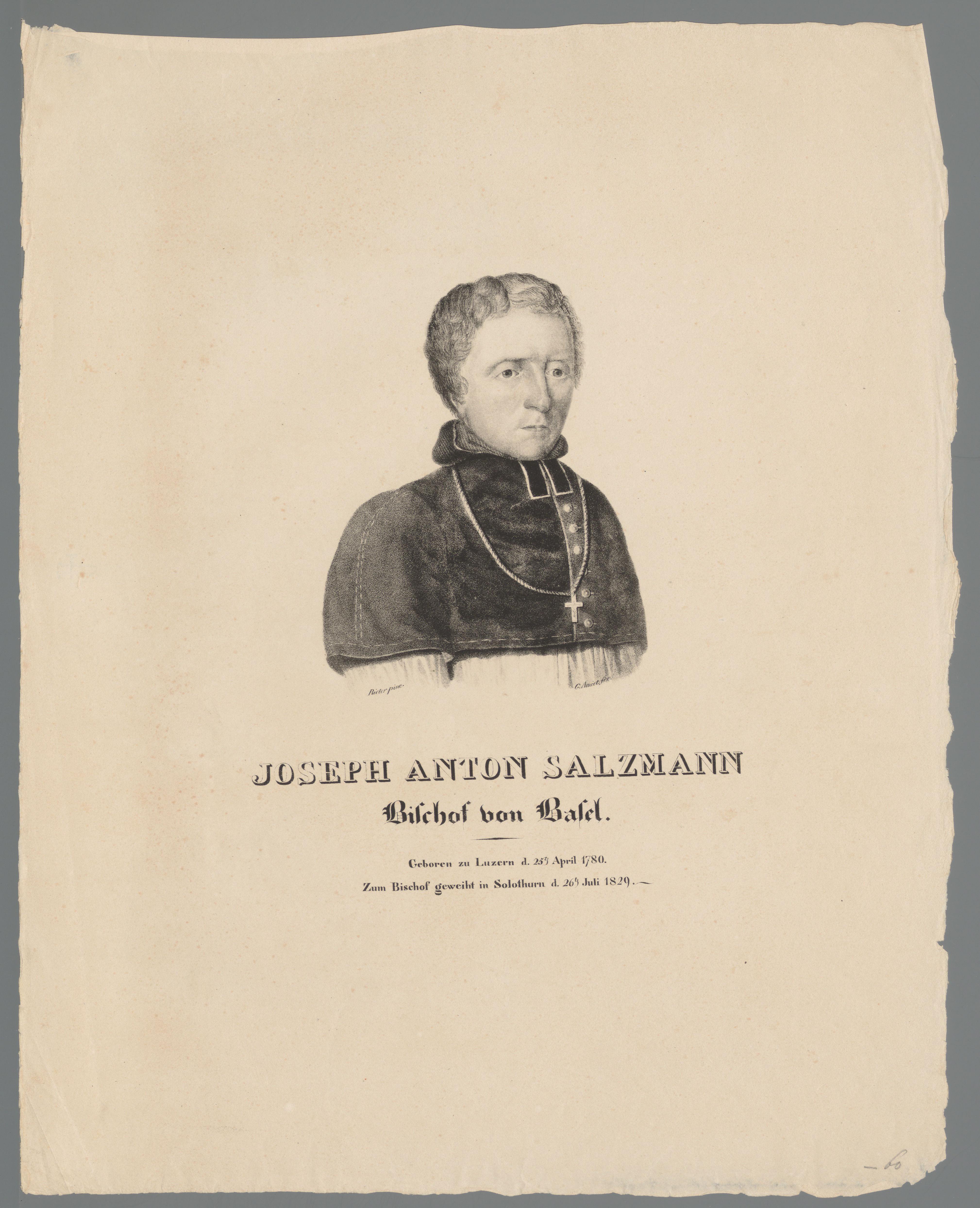 Portret van Joseph Anton Salzmann