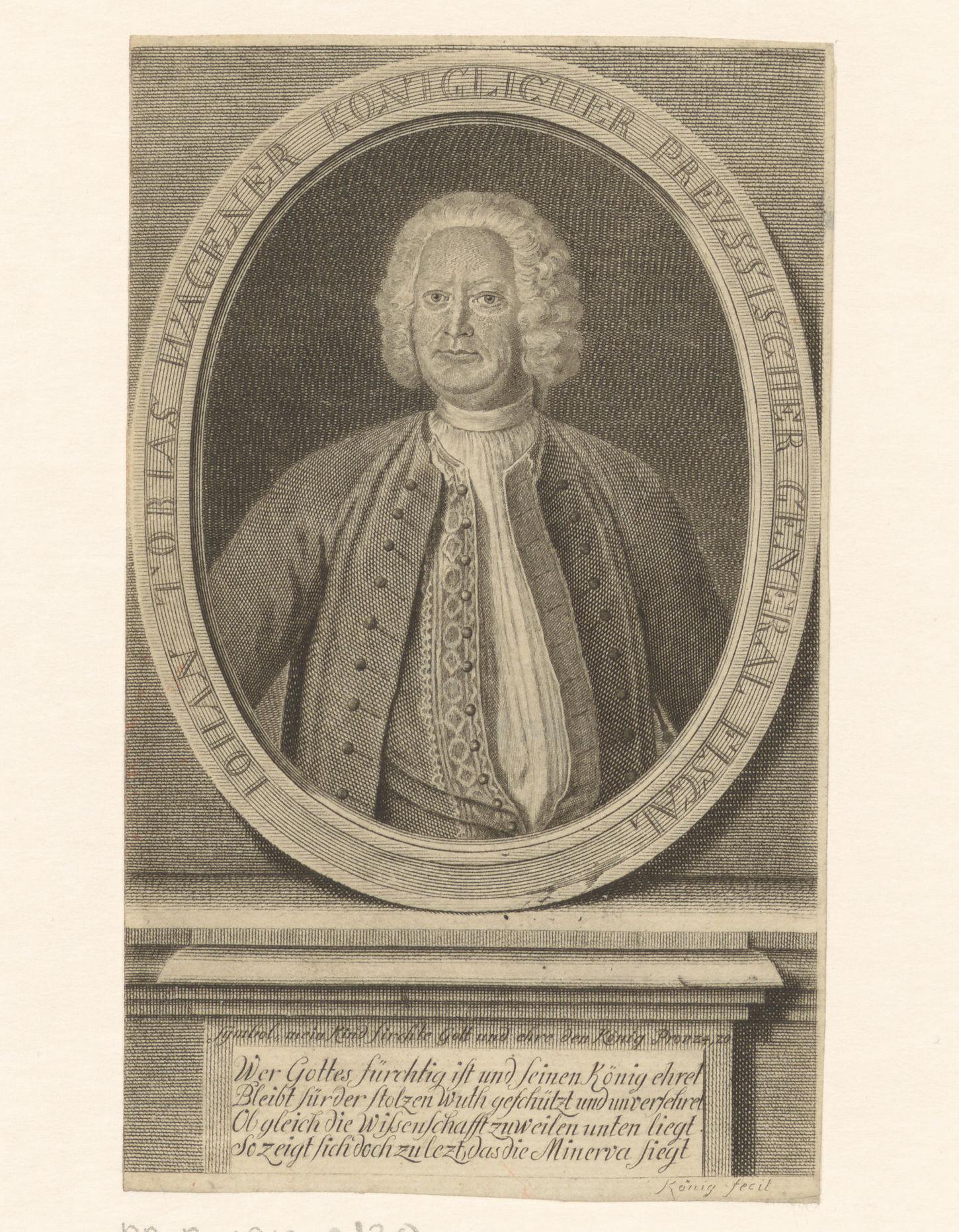 Portret van Johann Tobis Wagner