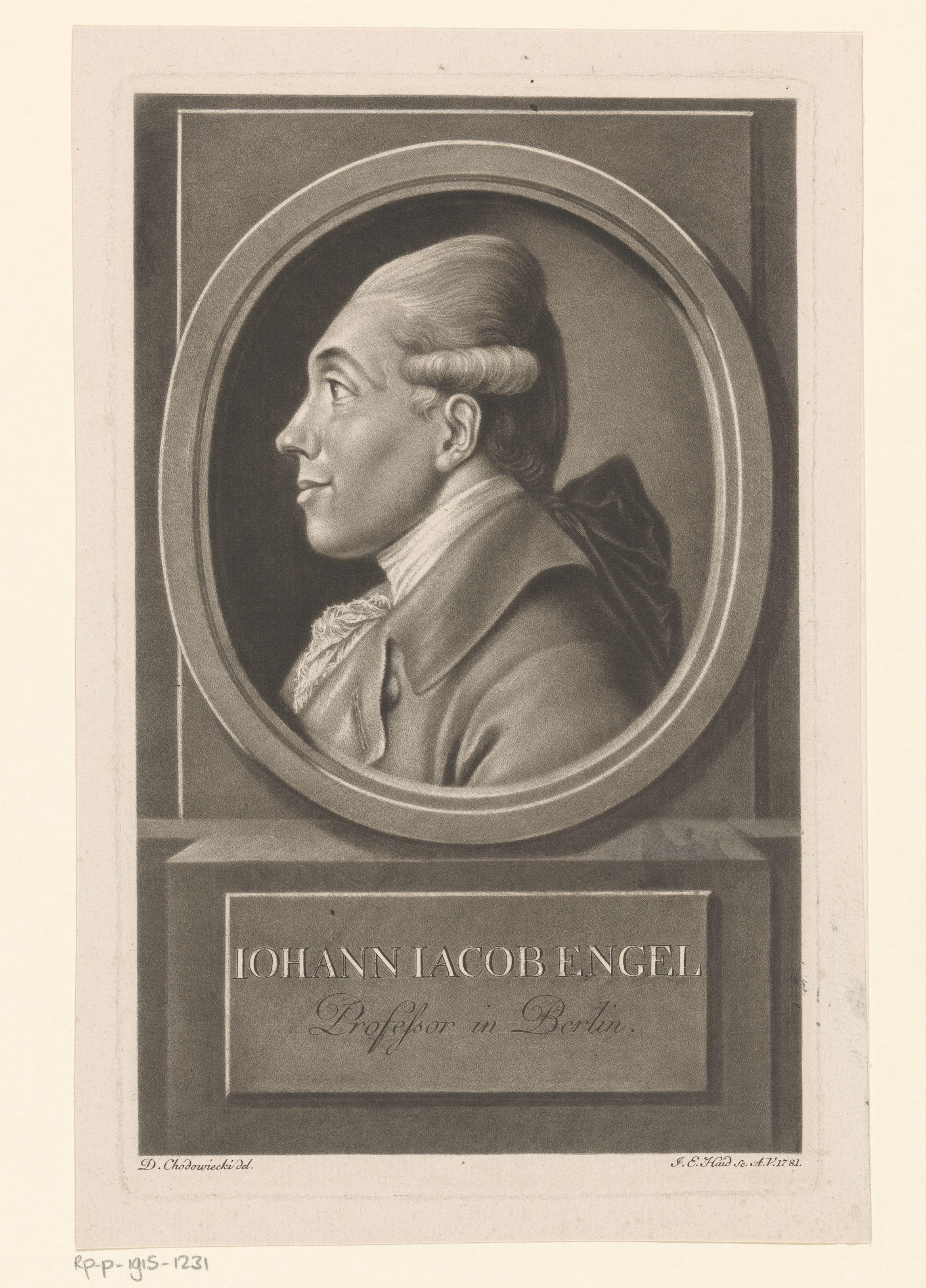 Portret van Johann Jacob Engel