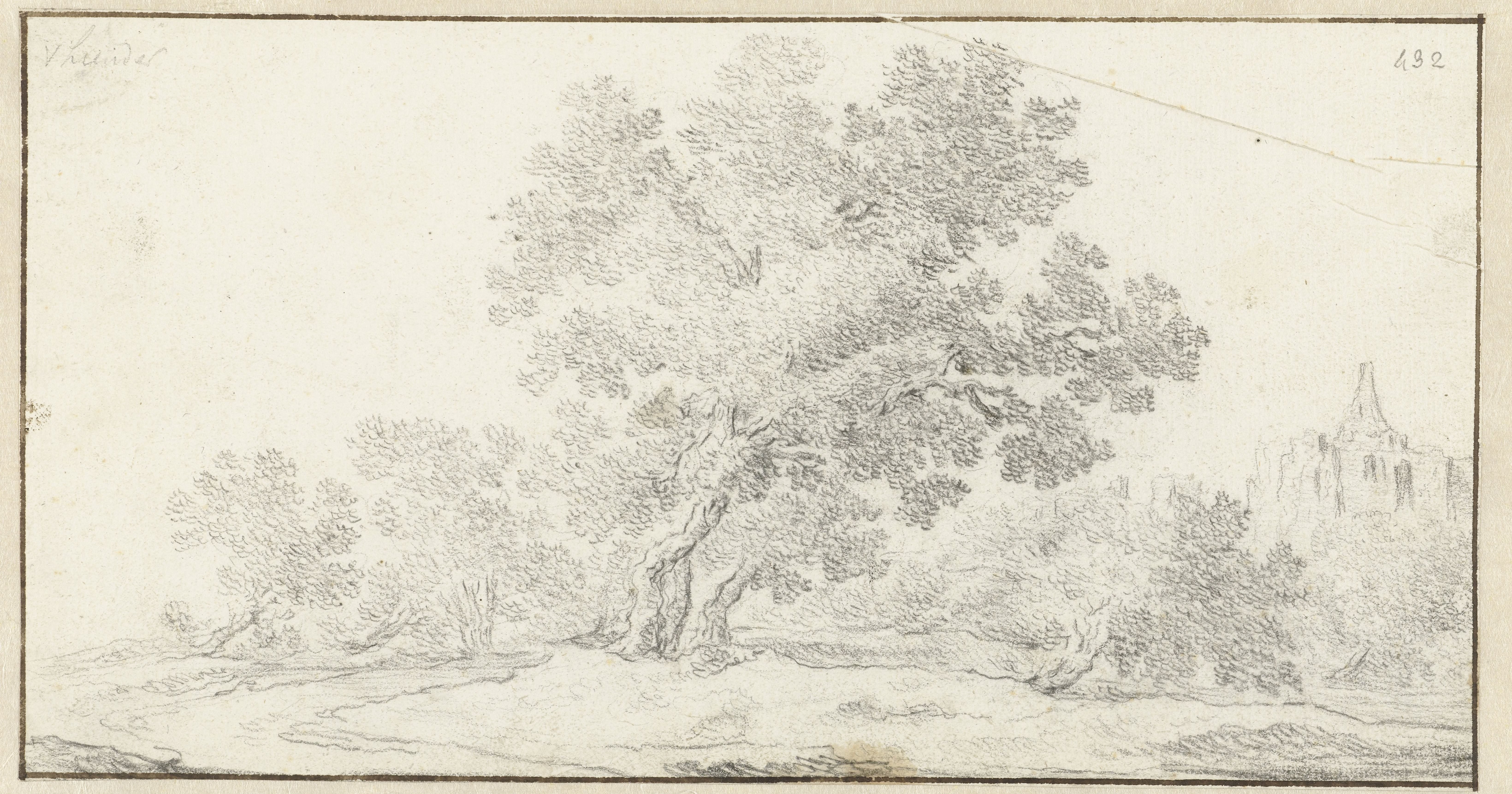 Landschap met ruïne