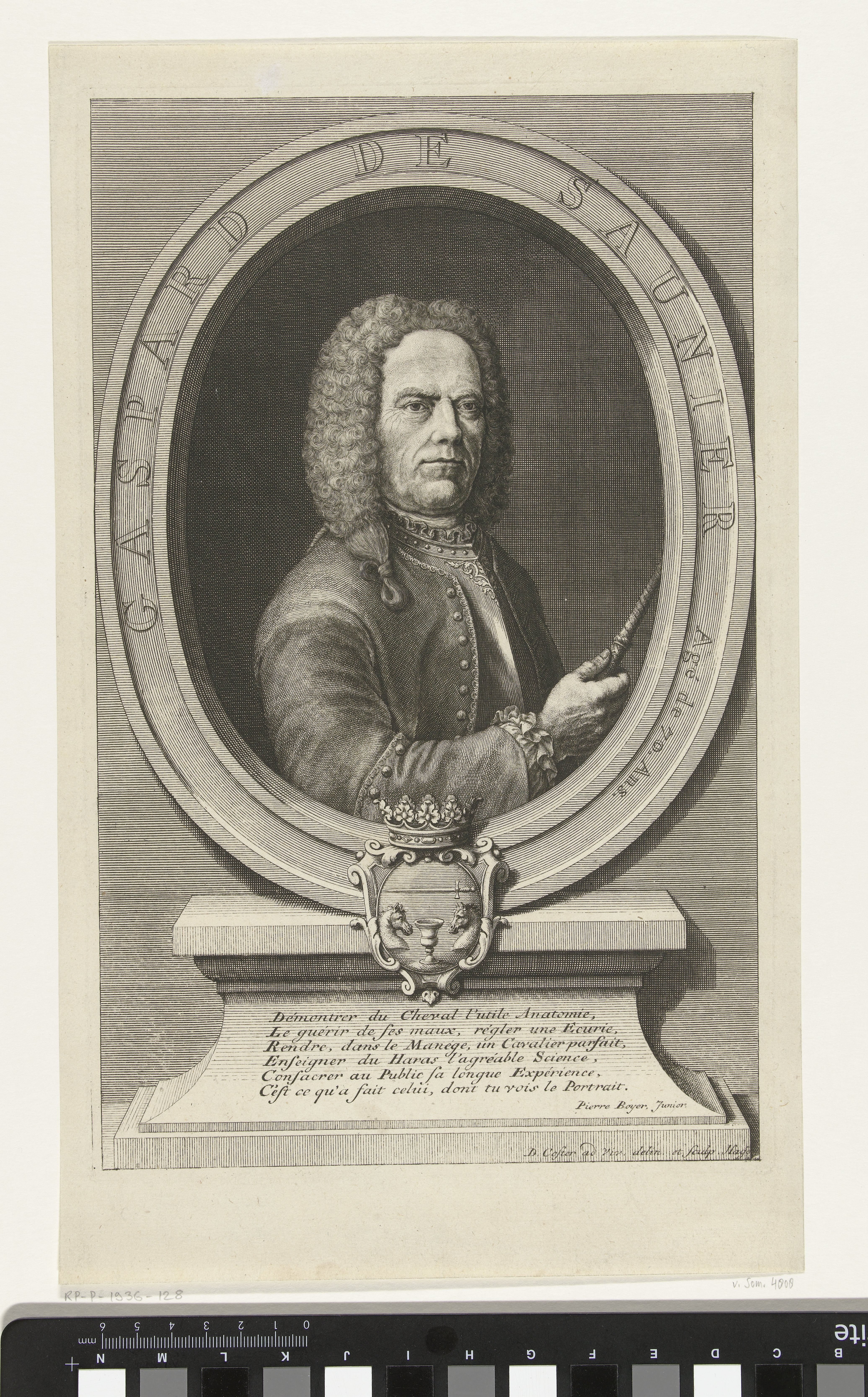 Portret van de stalmeester Gaspard de Saunier