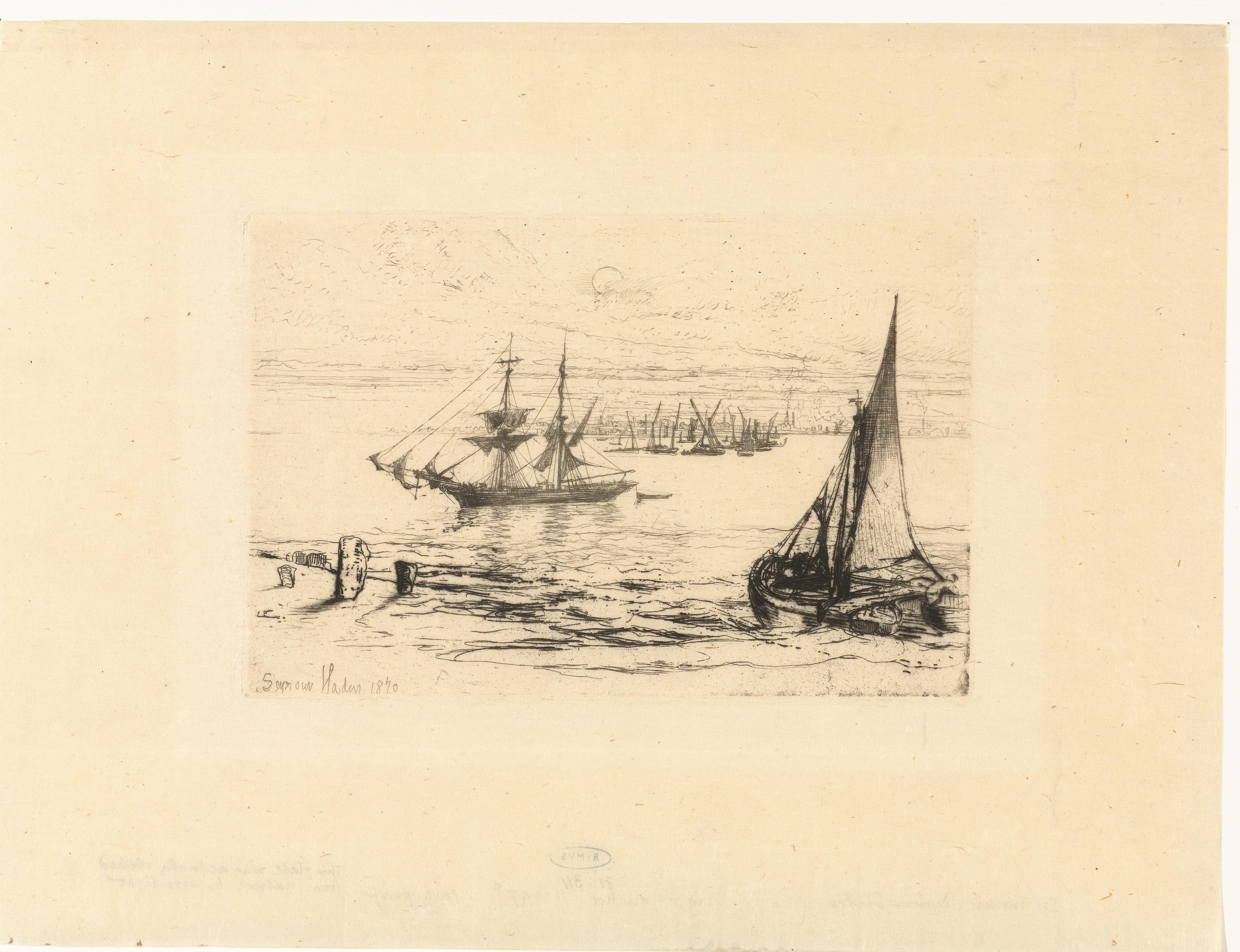 Een schip voor anker