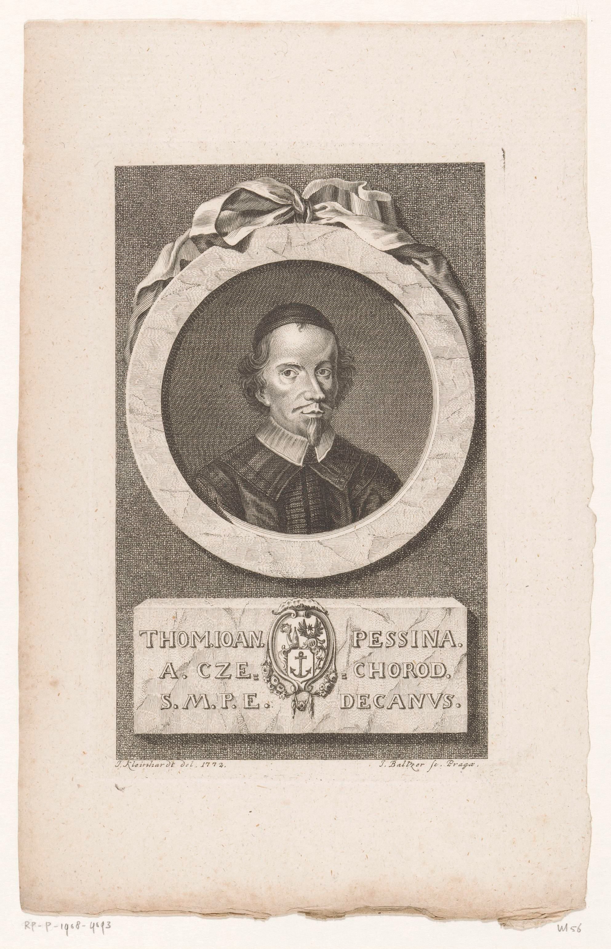 Portret van Thomas Joannes Pessina de Czechorod