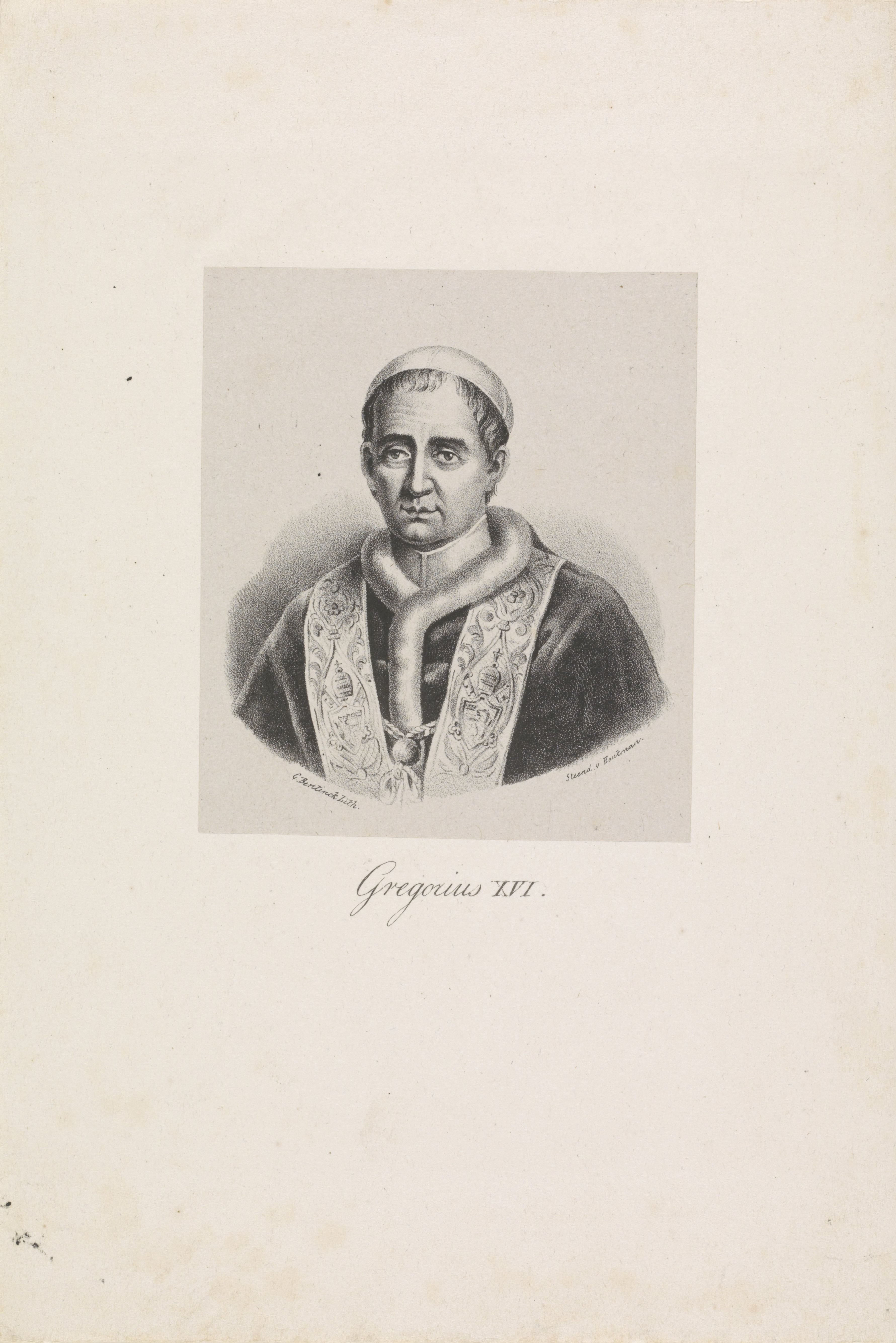 Portret van paus Gregorius XVI