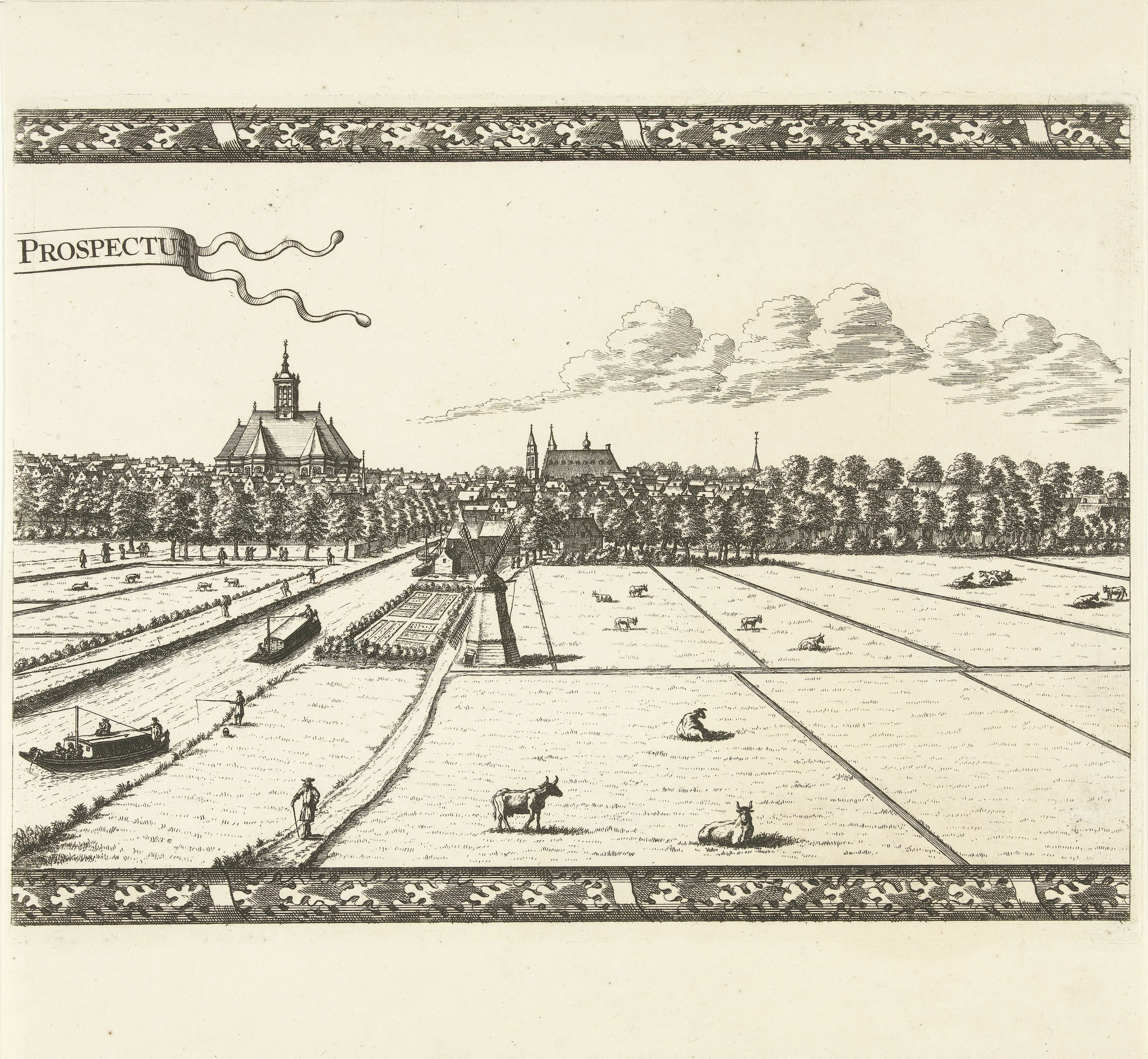 Panoramisch gezicht op Den Haag