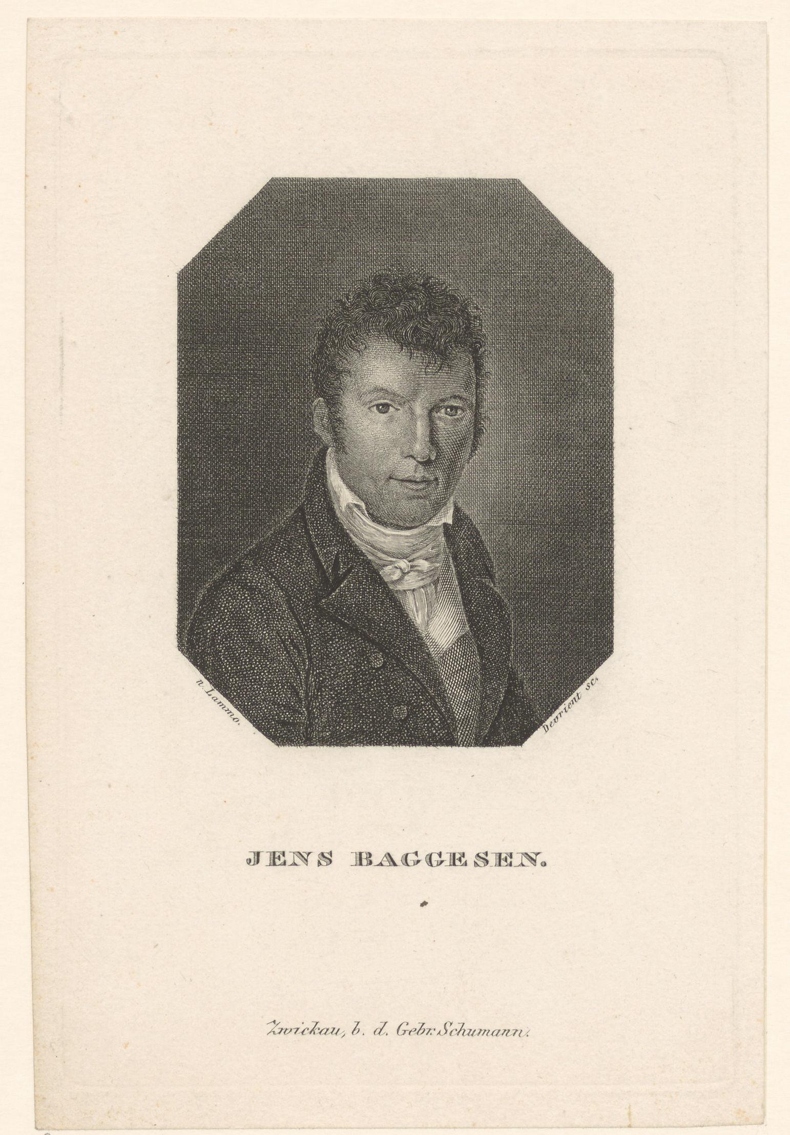 Portret van Jens Immanuel Baggesen