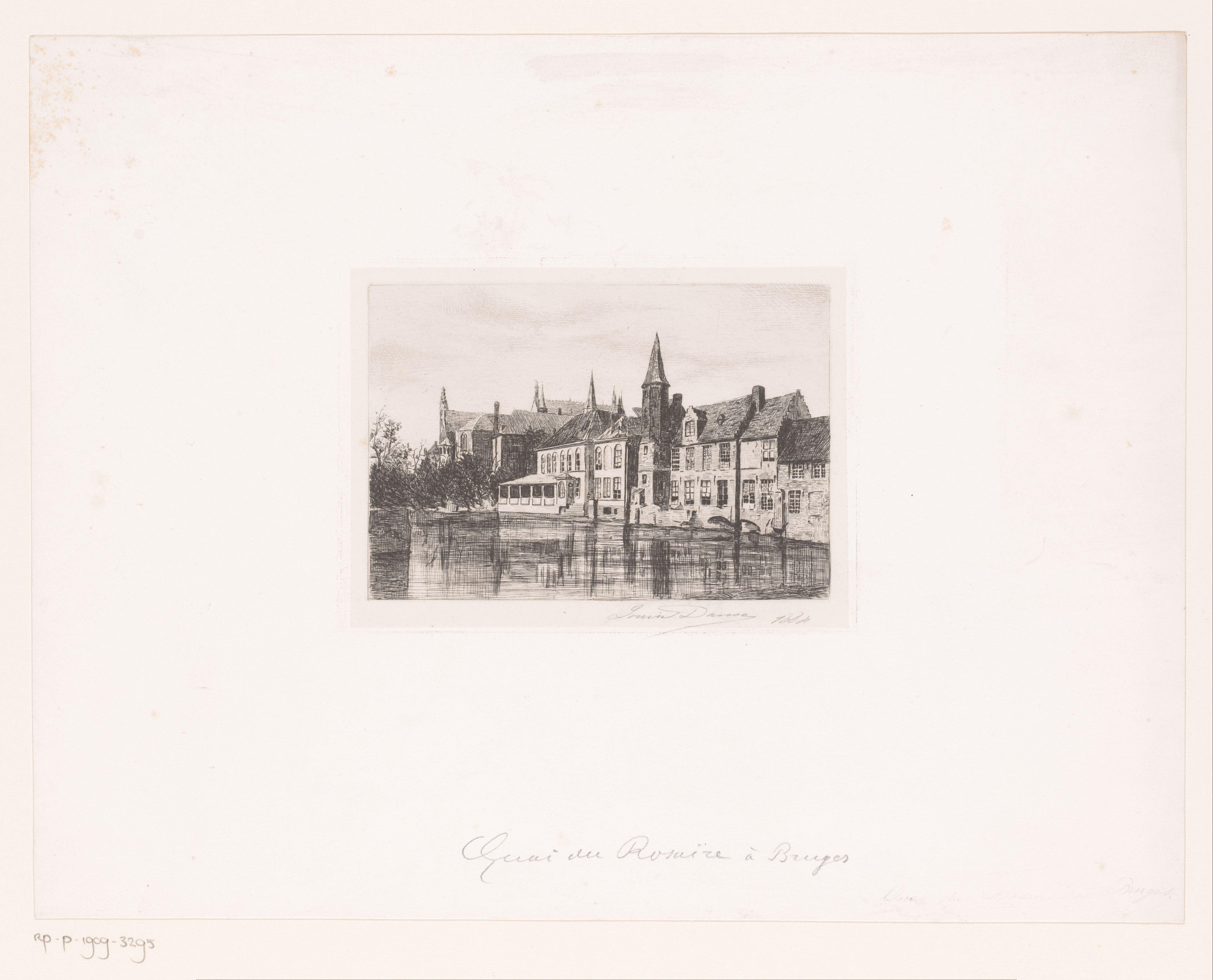 Gezicht op de Rozenhoedkaai in Brugge